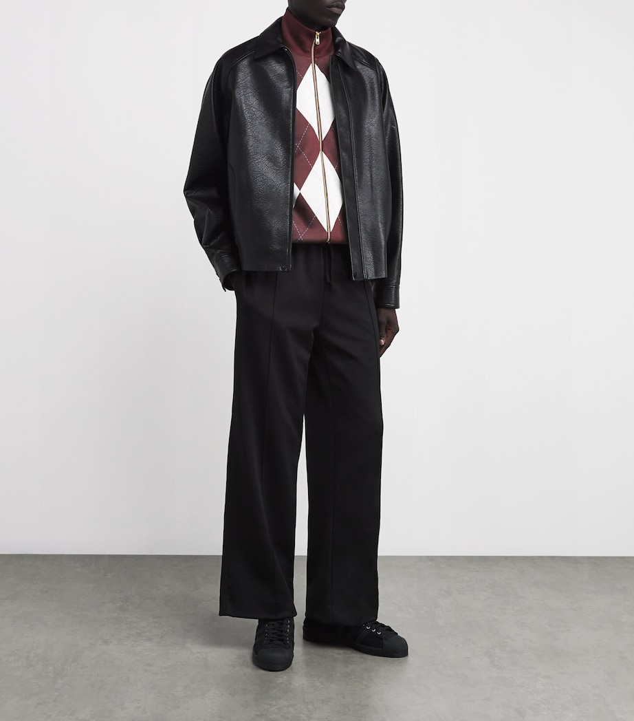 Argyle Track Jacket 597-OXBLOOD Image 2