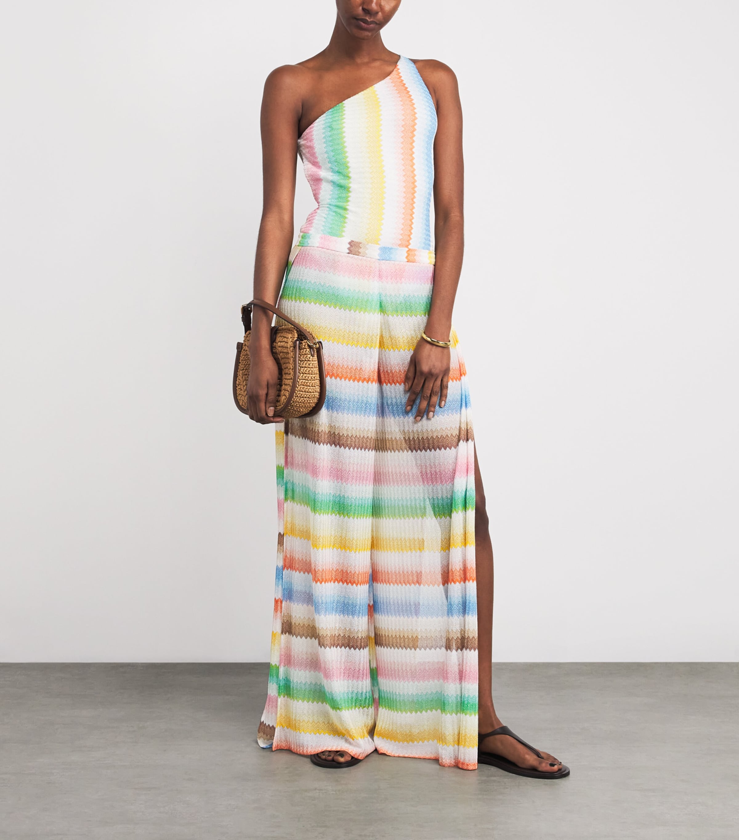 Zigzag Wide-Leg Trousers SM9X2MULTICOLOR Image 2