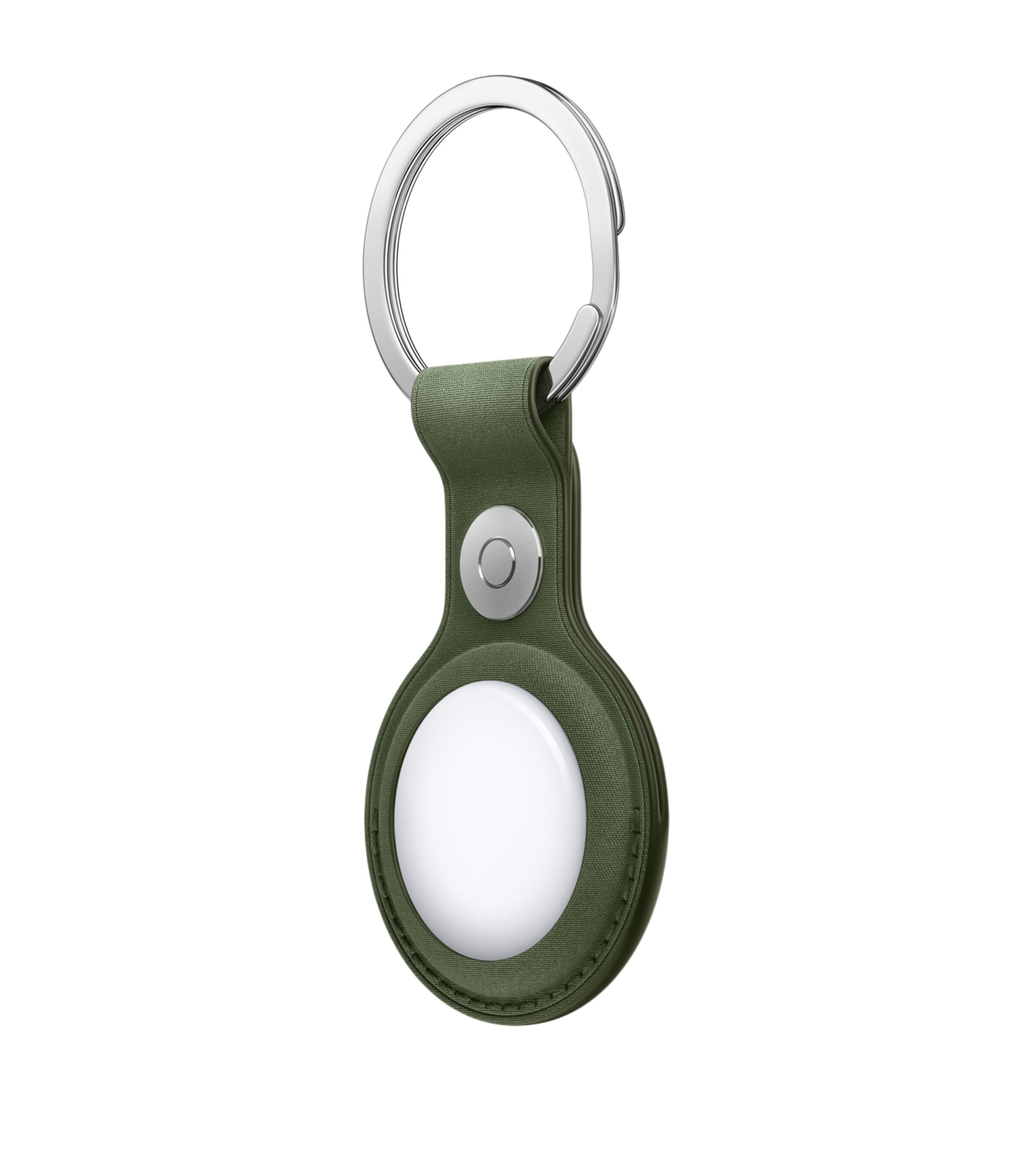 Apple FineWoven AirTag Key Ring Sage Green Image 2