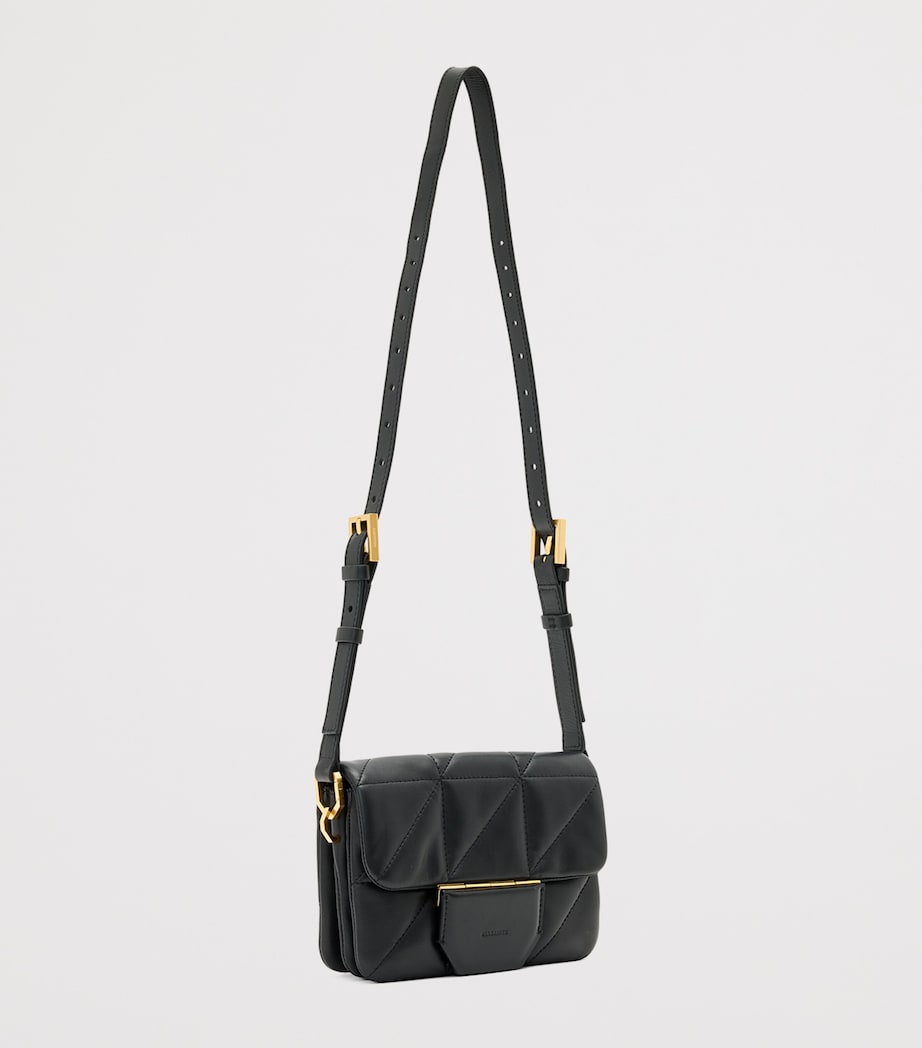 Quilted Leather Jupiter Cross-Body Bag BLACK Image 3