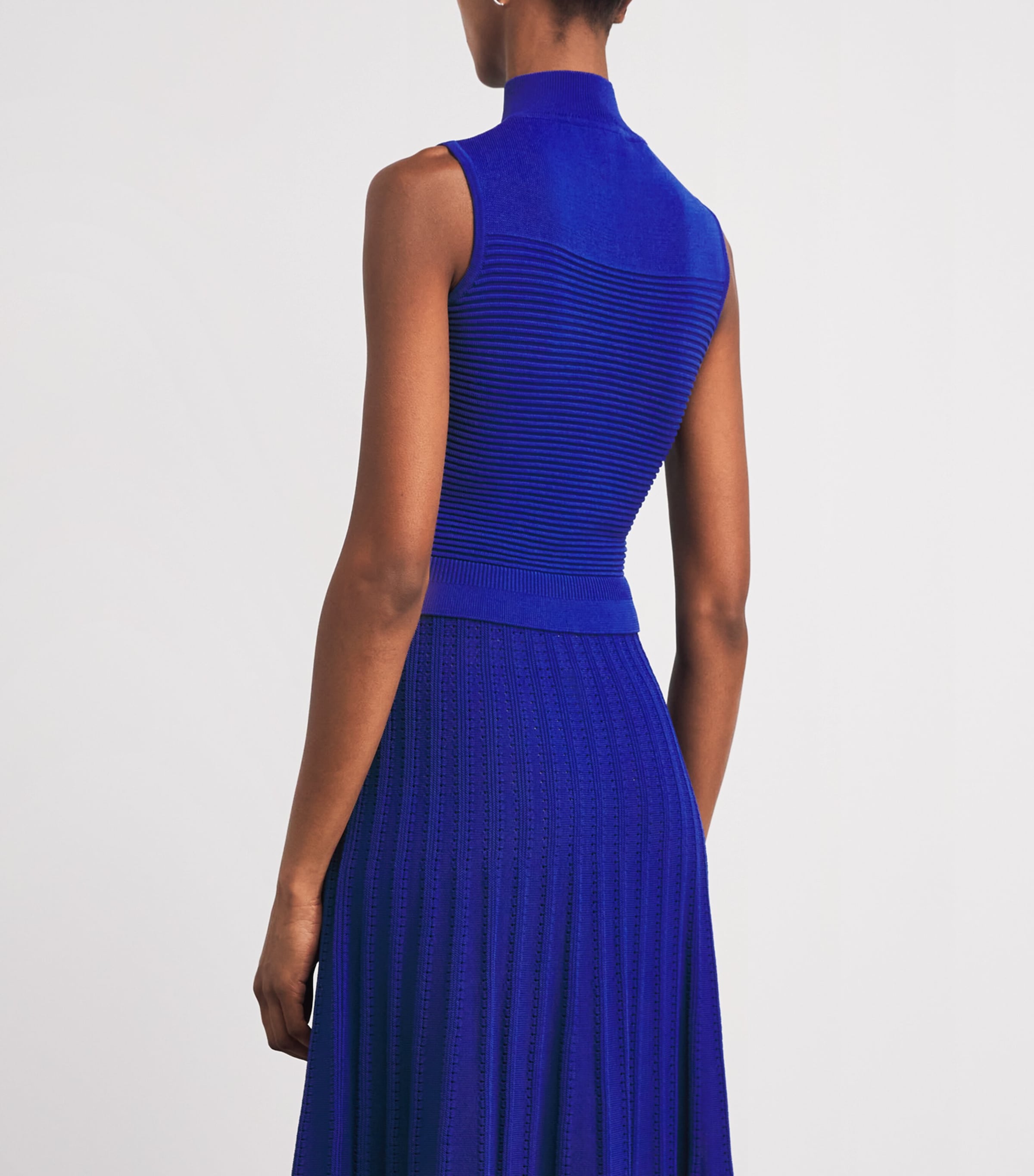 Edeline Lee Womens Knitted Tank Top Roy/royal Blue Image 5