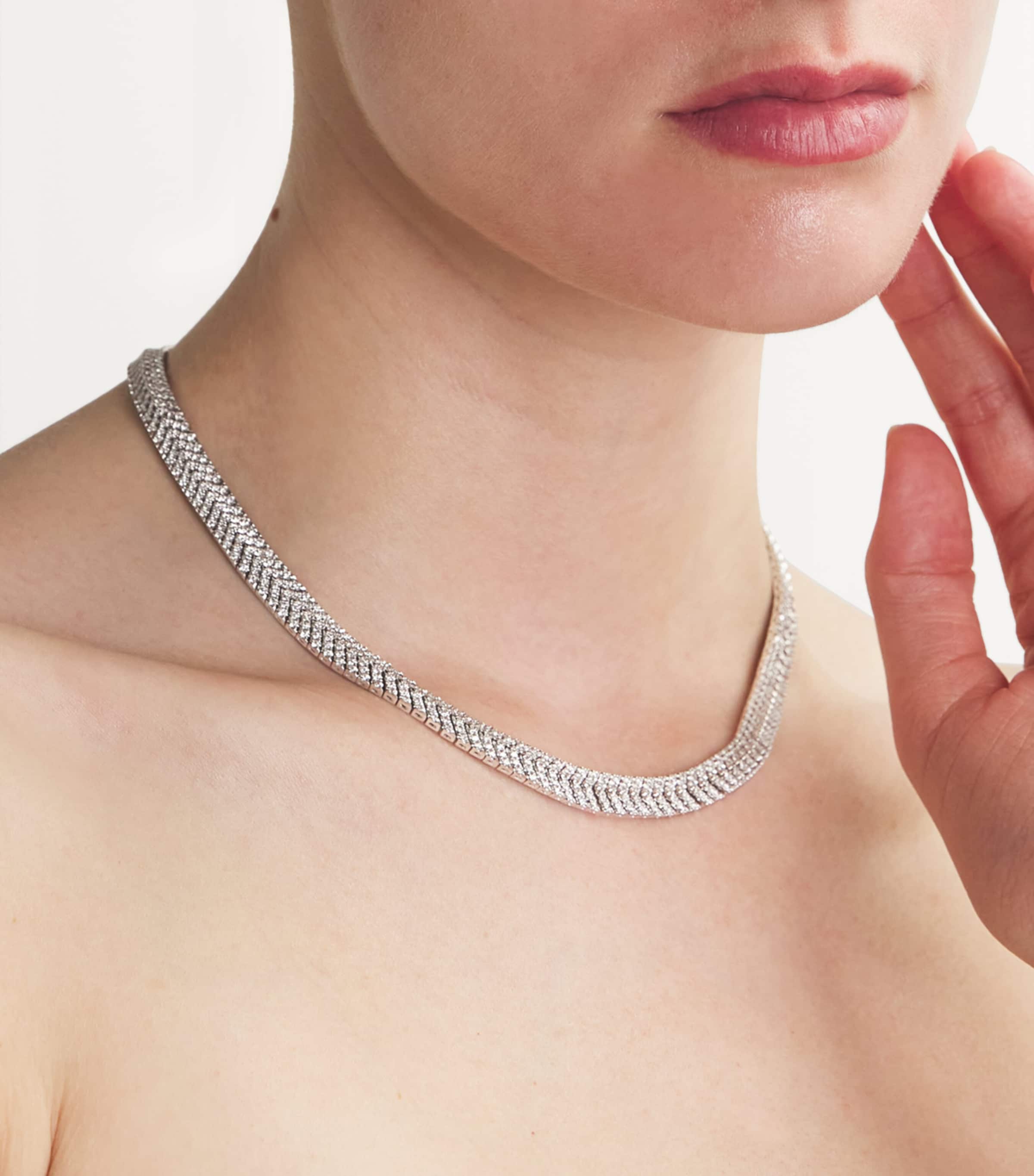 Anita Ko White Gold and Diamond Zipper Choker White Gold Image 4