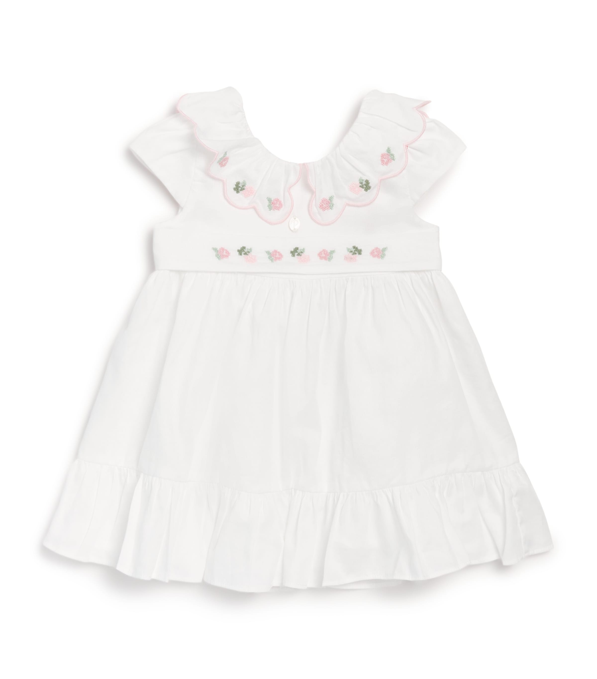 Cotton Floral Liberty Dress (6 Months-4 Years) ECRU Image 1