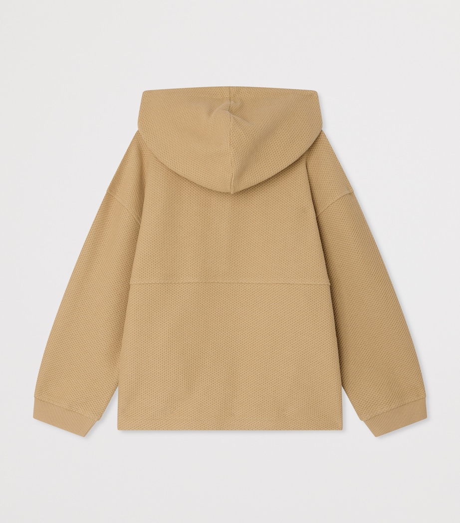 Bonpoint Waffle Edan Hoodie (10-14 Years) Upb Beige Image 2