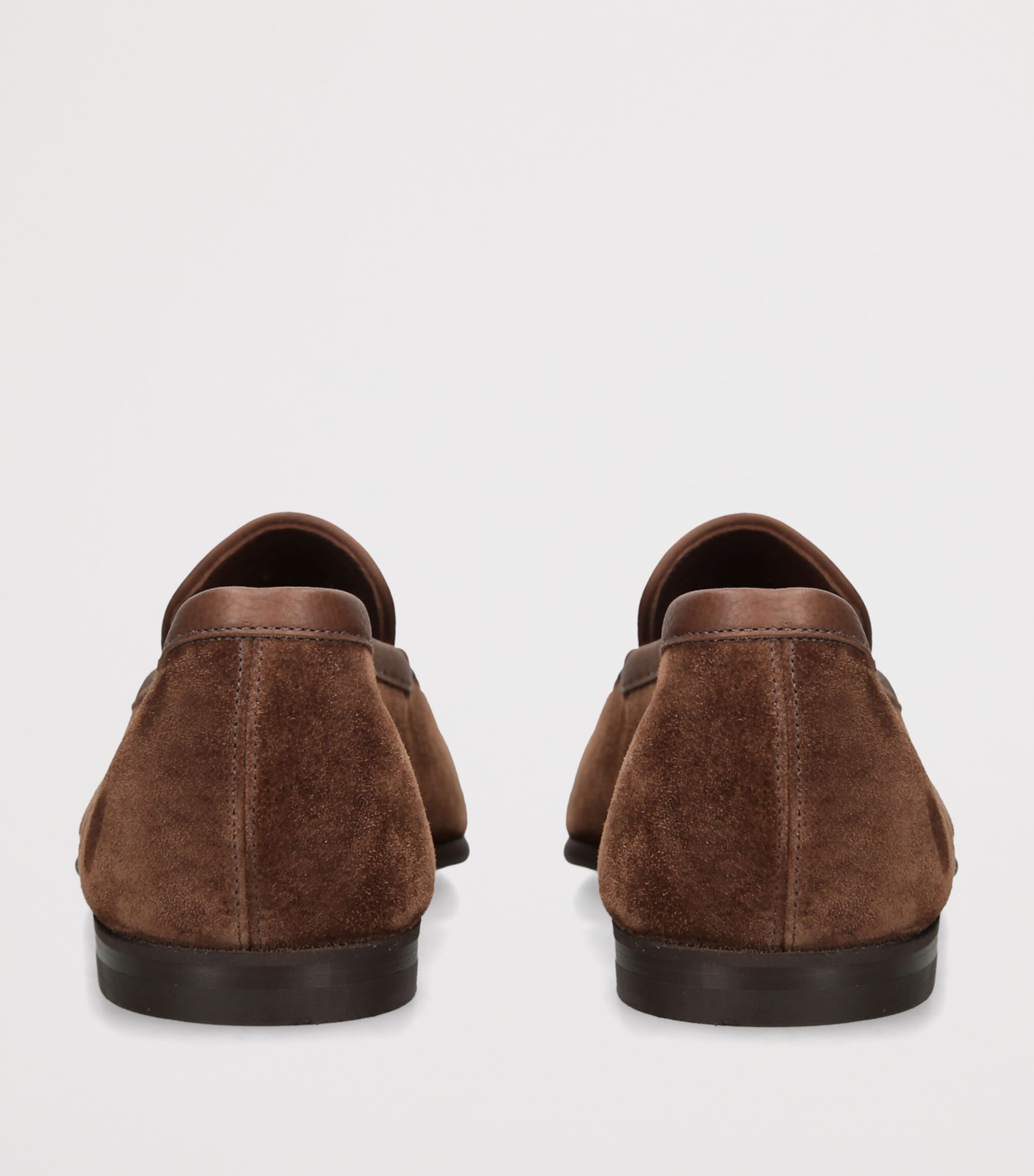 John Lobb Suede Tyne II Loafers Dark Brown Image 4