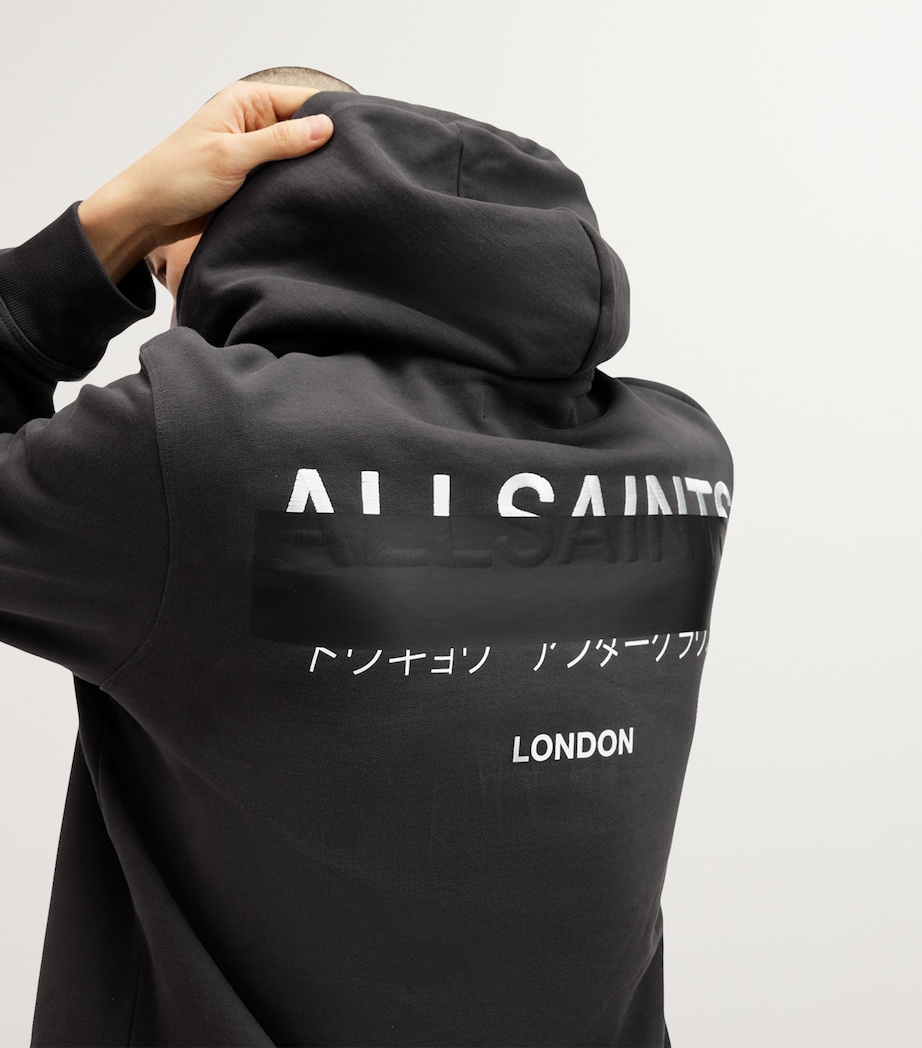 Redact Logo Hoodie WASHED BLACK Image 7