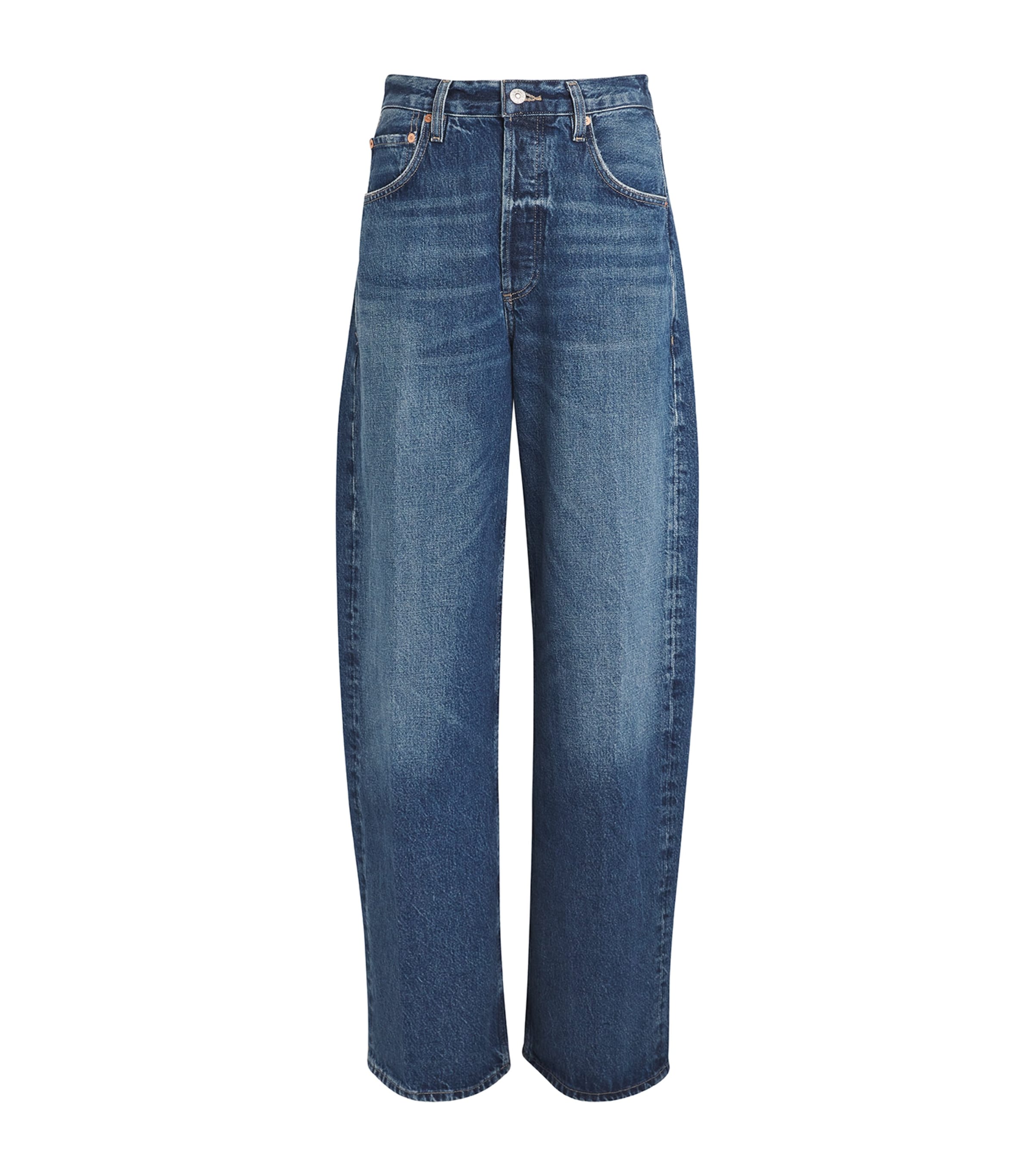 Citizen Of Humanity Citizens Of Humanity Ayla Baggy Cuffed Crop Jeans In Blue