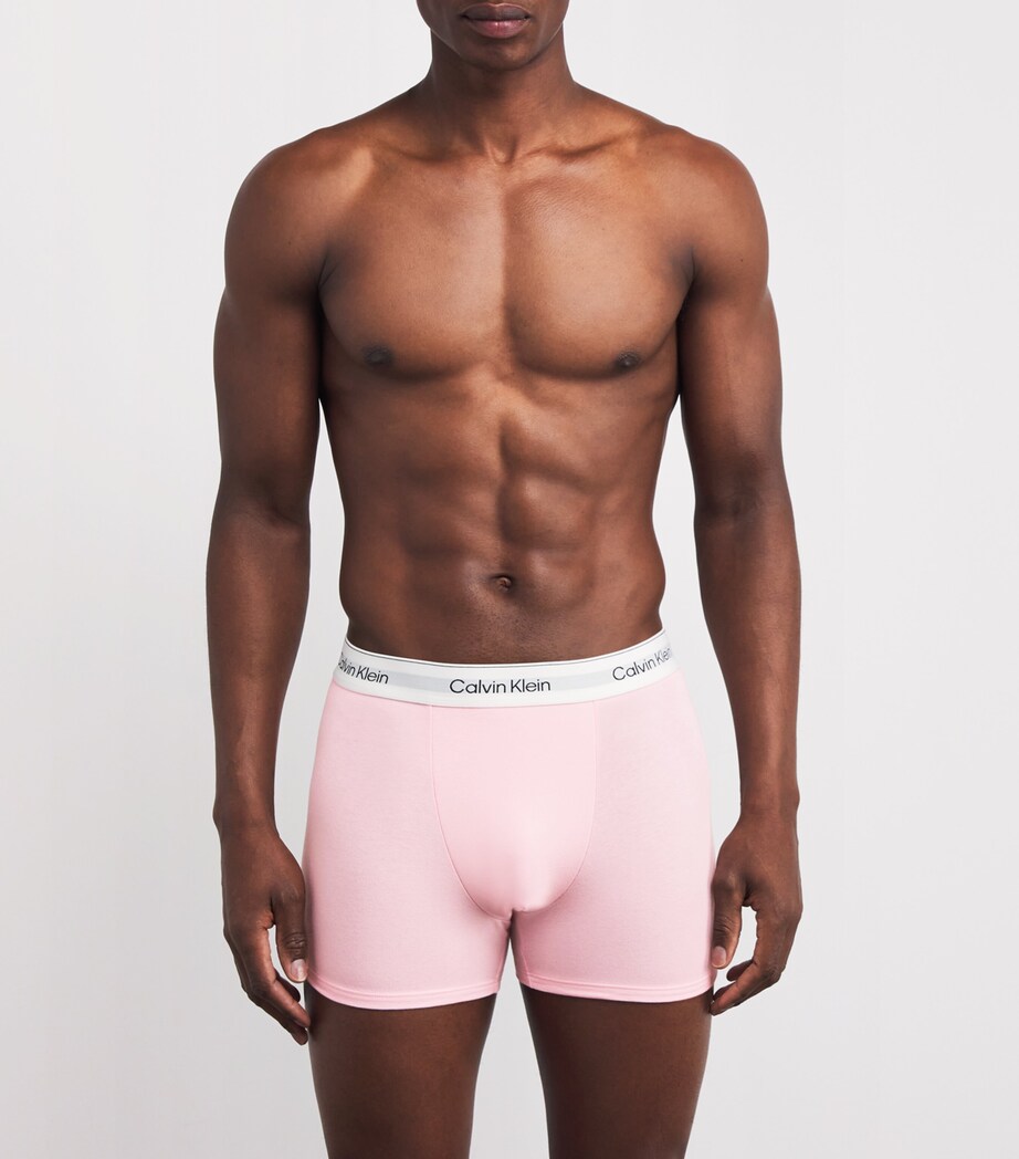 Stretch-Cotton Icon Relaxed Trunks (Pack of 3) VR0-MULTI Image 2