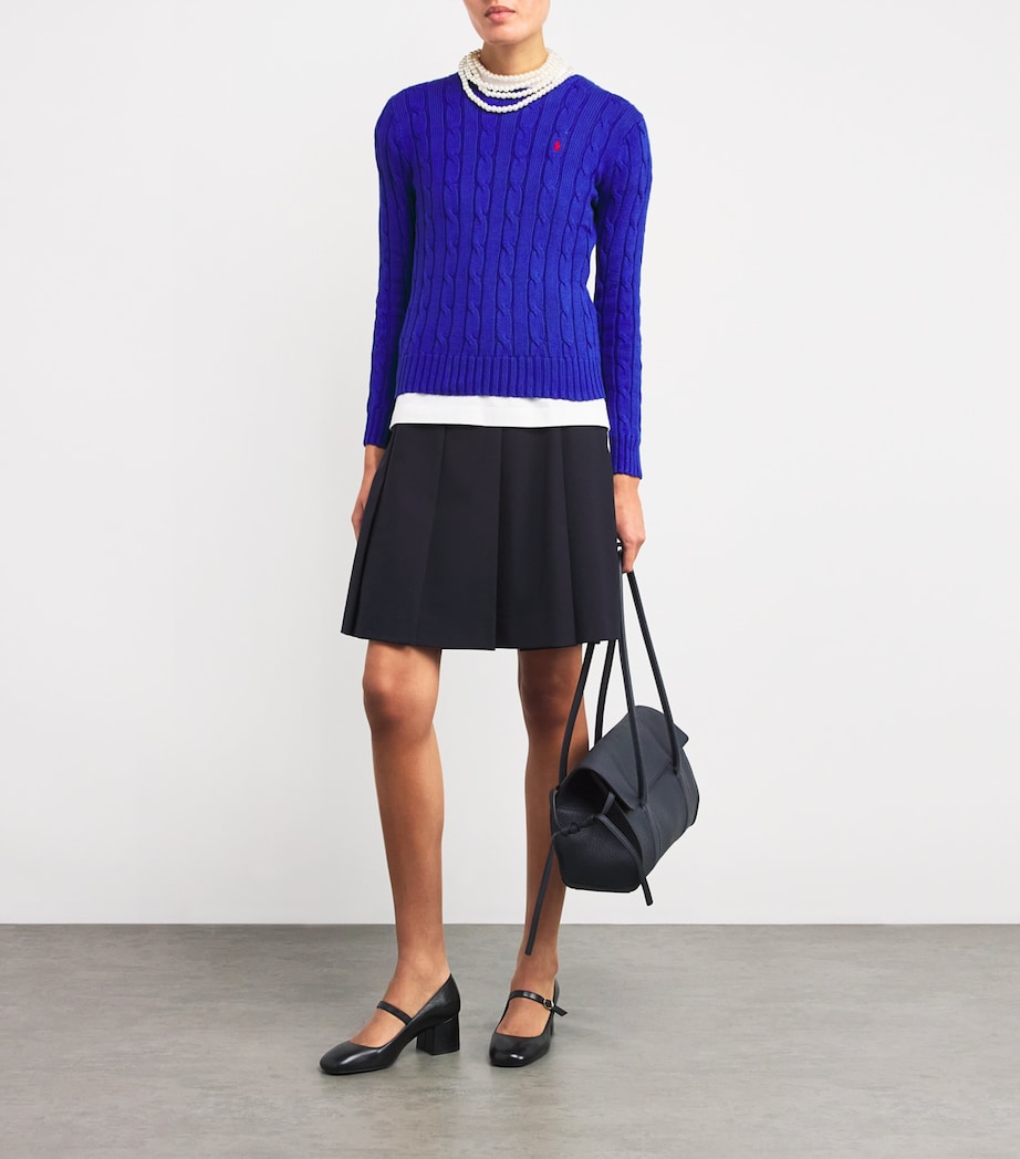 Cable-Knit Julianna Sweater BLUE Image 2