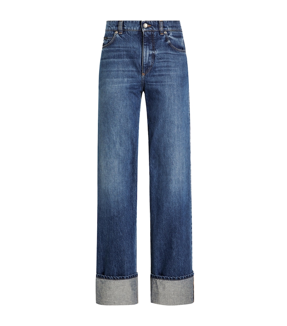 Cuffed High-Rise Jeans COMBINED COLOUR Image 1