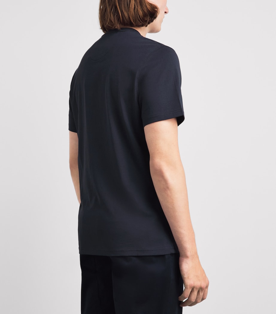 Barbour Mens Cotton Essential Sports T-Shirt Navy Image 5
