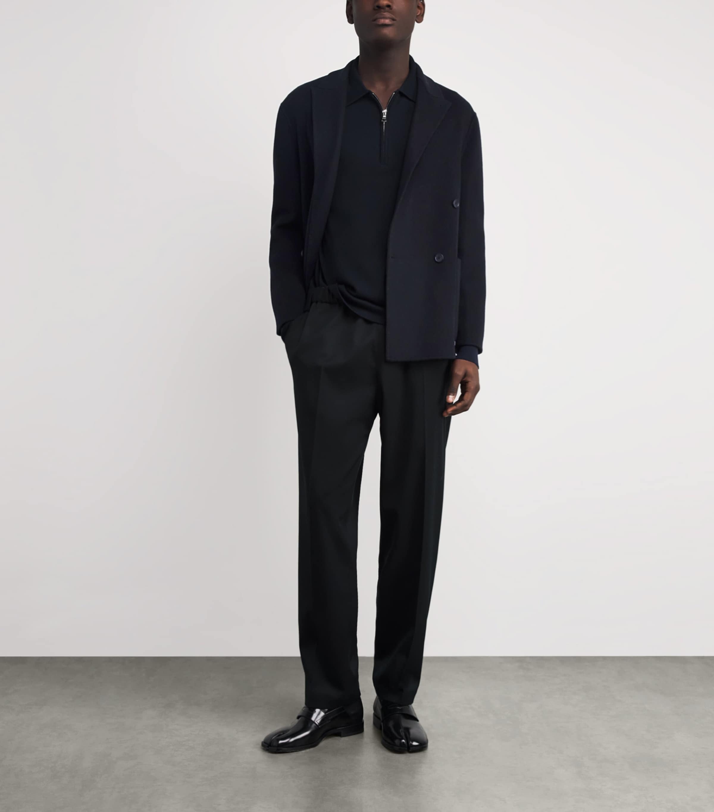 Wool Double-Breasted Maxwell Coat DARK NAVY Image 2