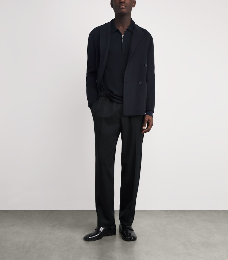 Wool Double-Breasted Maxwell Coat DARK NAVY Image 2