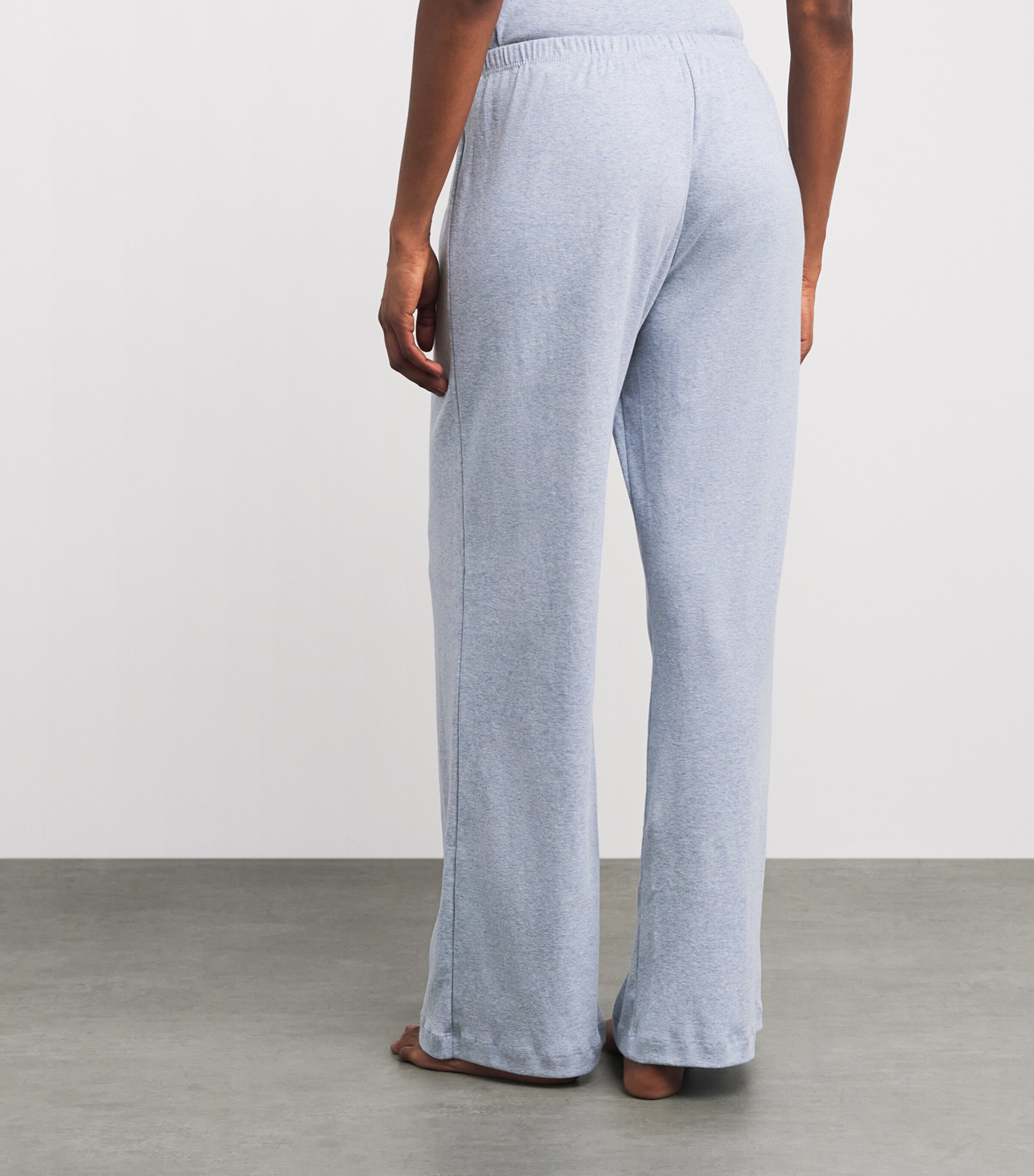 LESET Womens Cotton Nando Relaxed Sweatpants Ciel Melange Image 5
