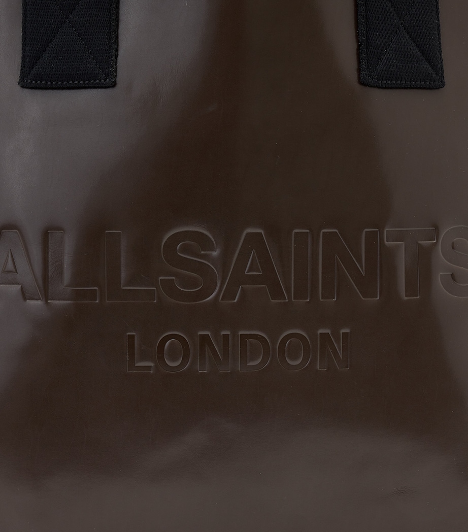 Leather Izzy Tote Bag FANGO BROWN Image 6