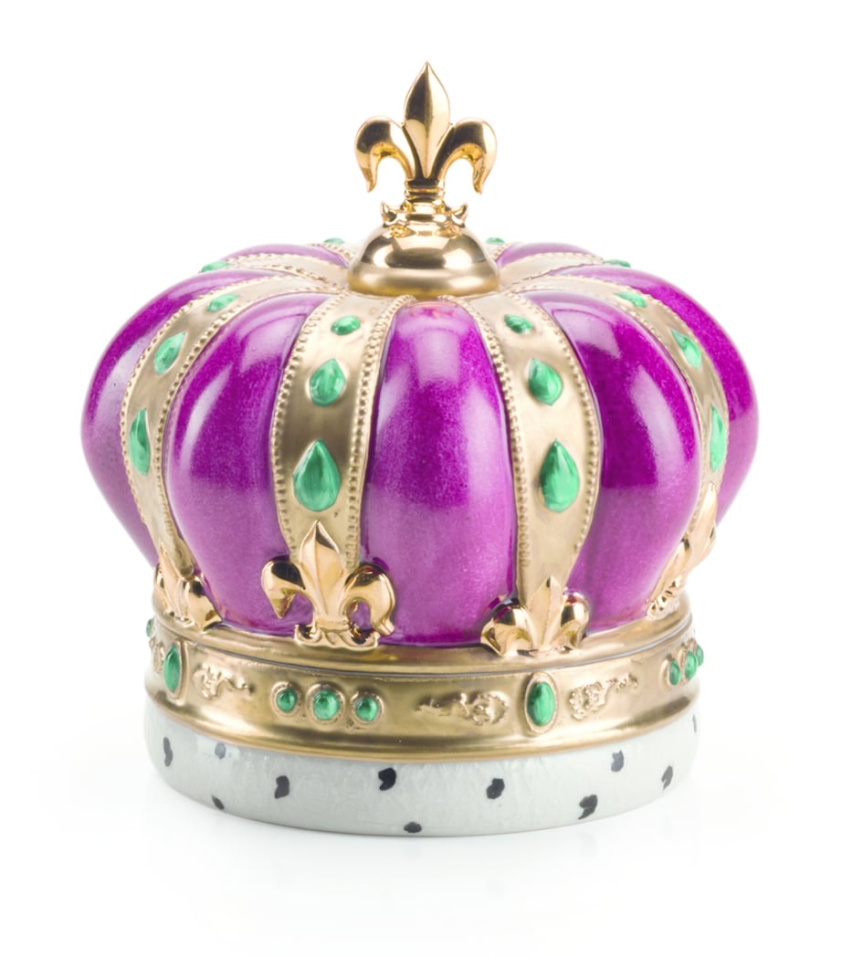 Royal Crown Candle FUXIA GLD Image 1