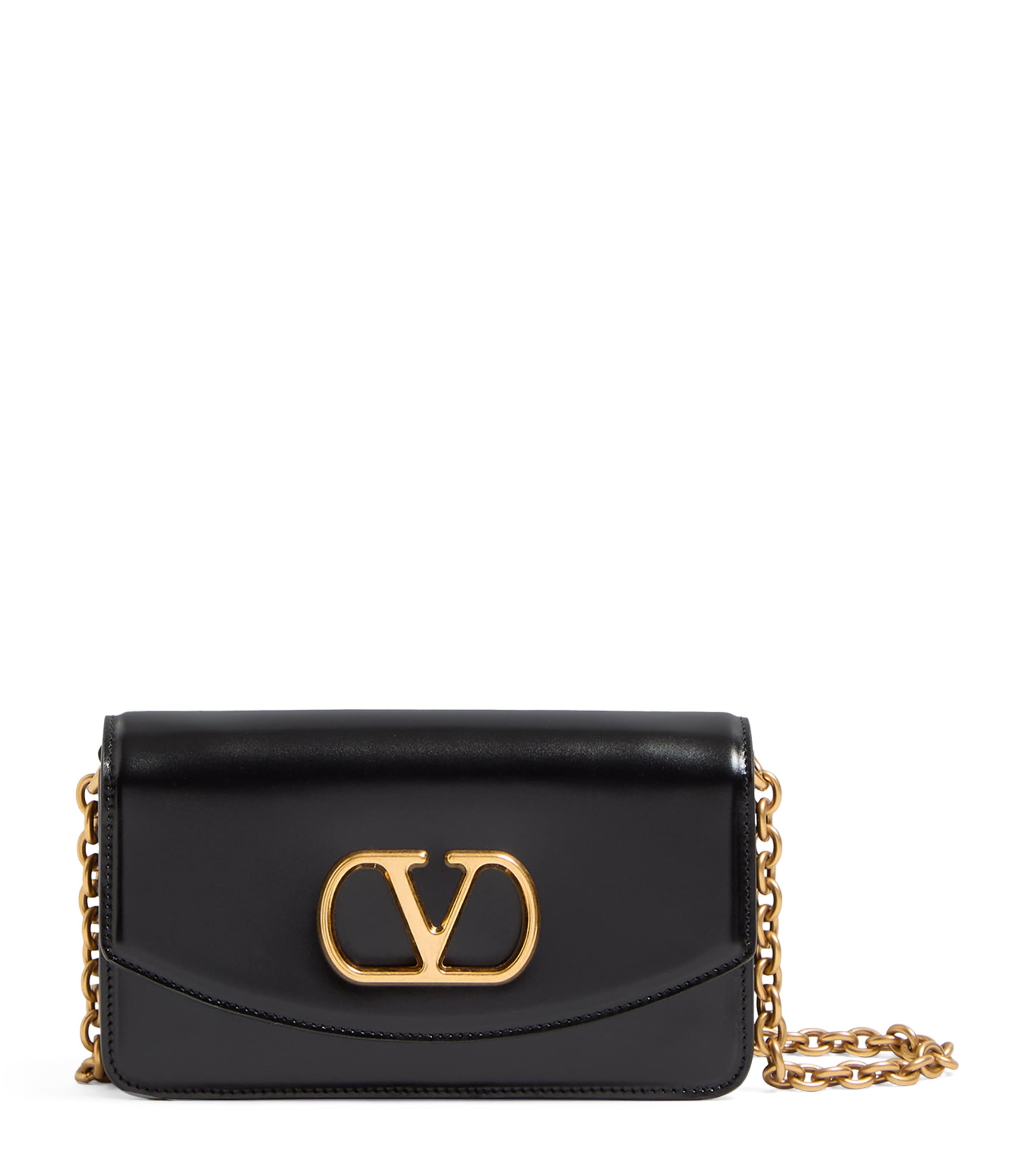 Valentino Small Clutch Gold-tone Hardware In Black