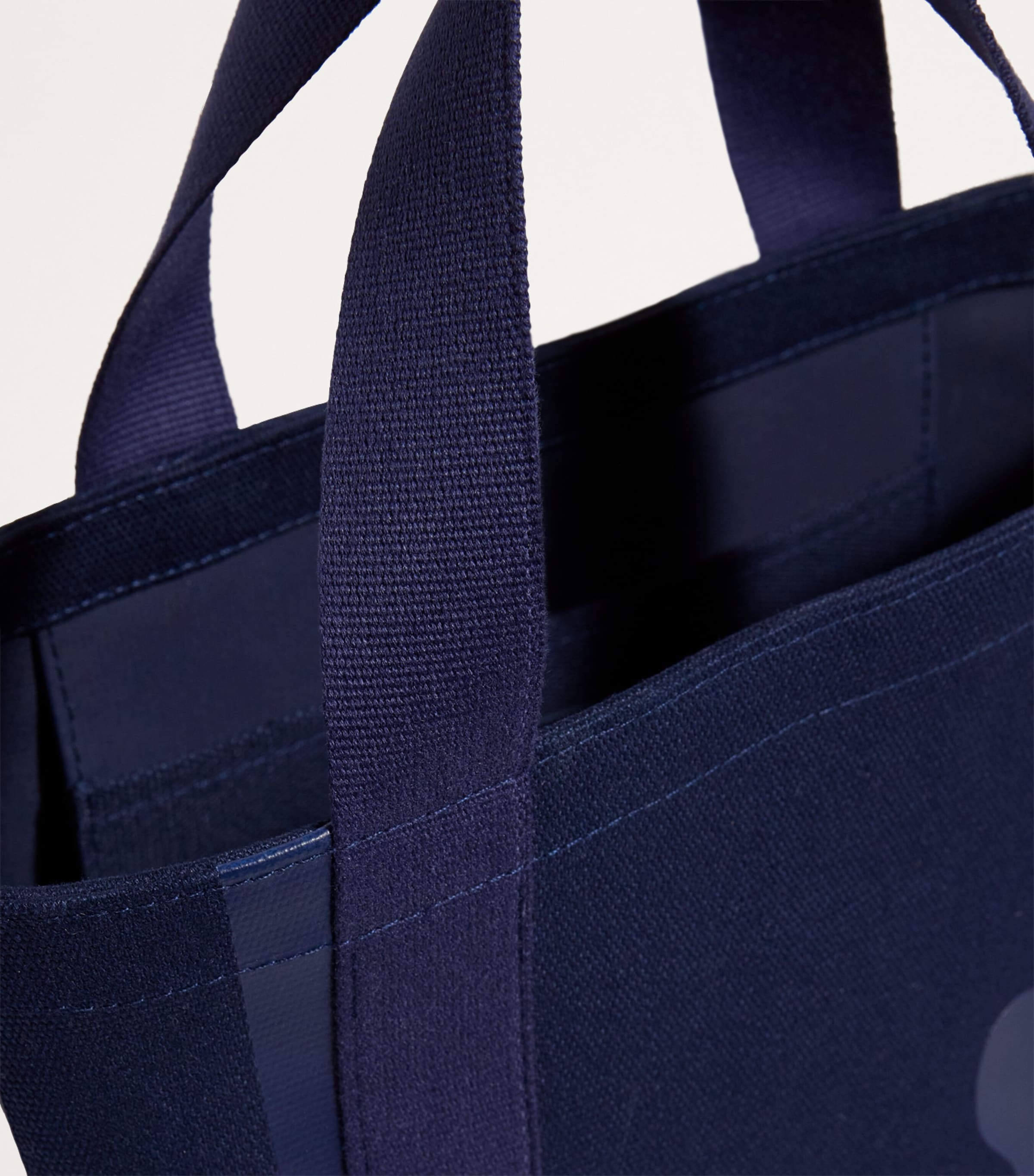 Mini Cotton Logo Tote Bag NAVY Image 4