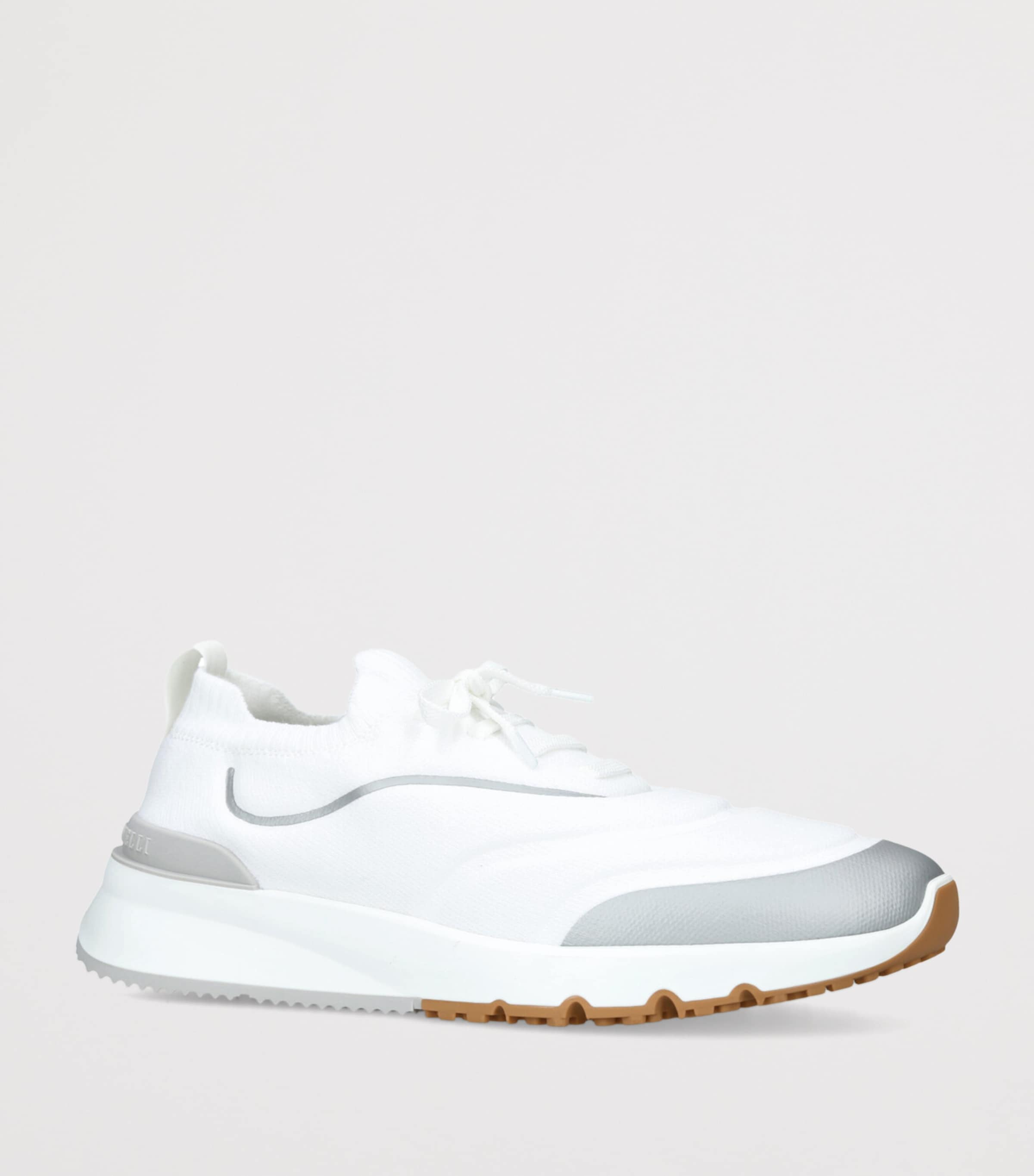 Knitted Sportiv Sneakers WHITE Image 3