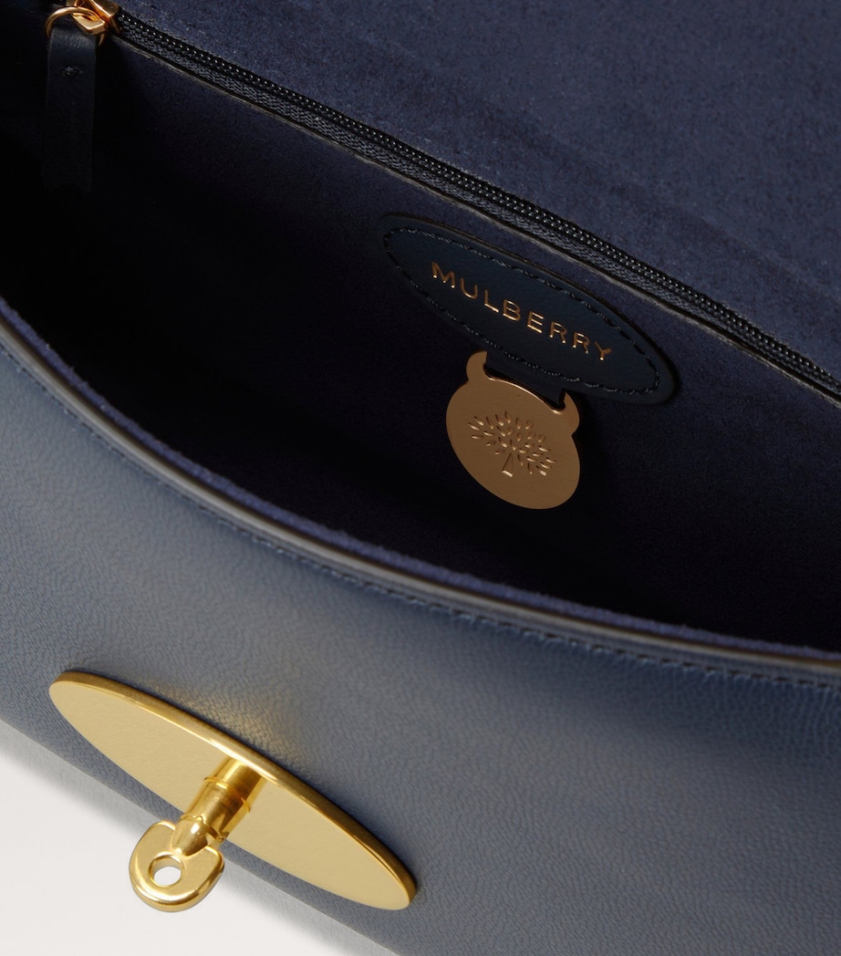 Grained Leather Lily Shoulder Bag NIGHT SKY Image 4