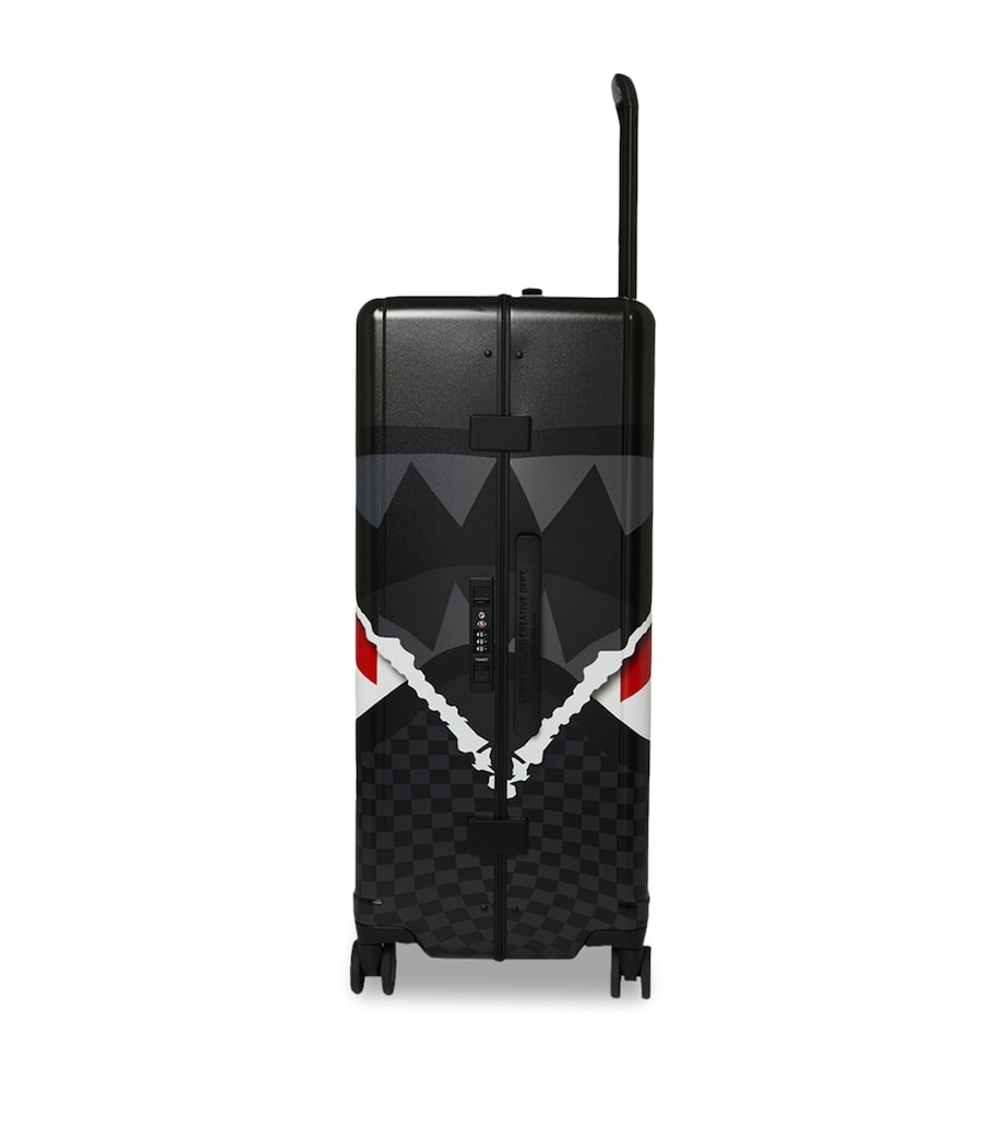 Sprayground Centre Rip Revealing Grey Check-In Suitcase (75cm) Grey Image 3