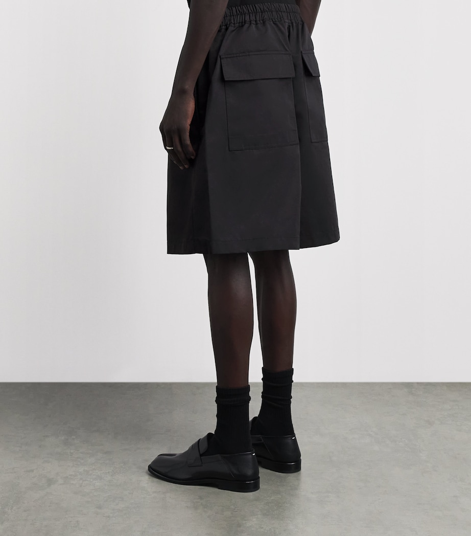 Rick Owens Mens Faun Drawstring Shorts Black Image 5
