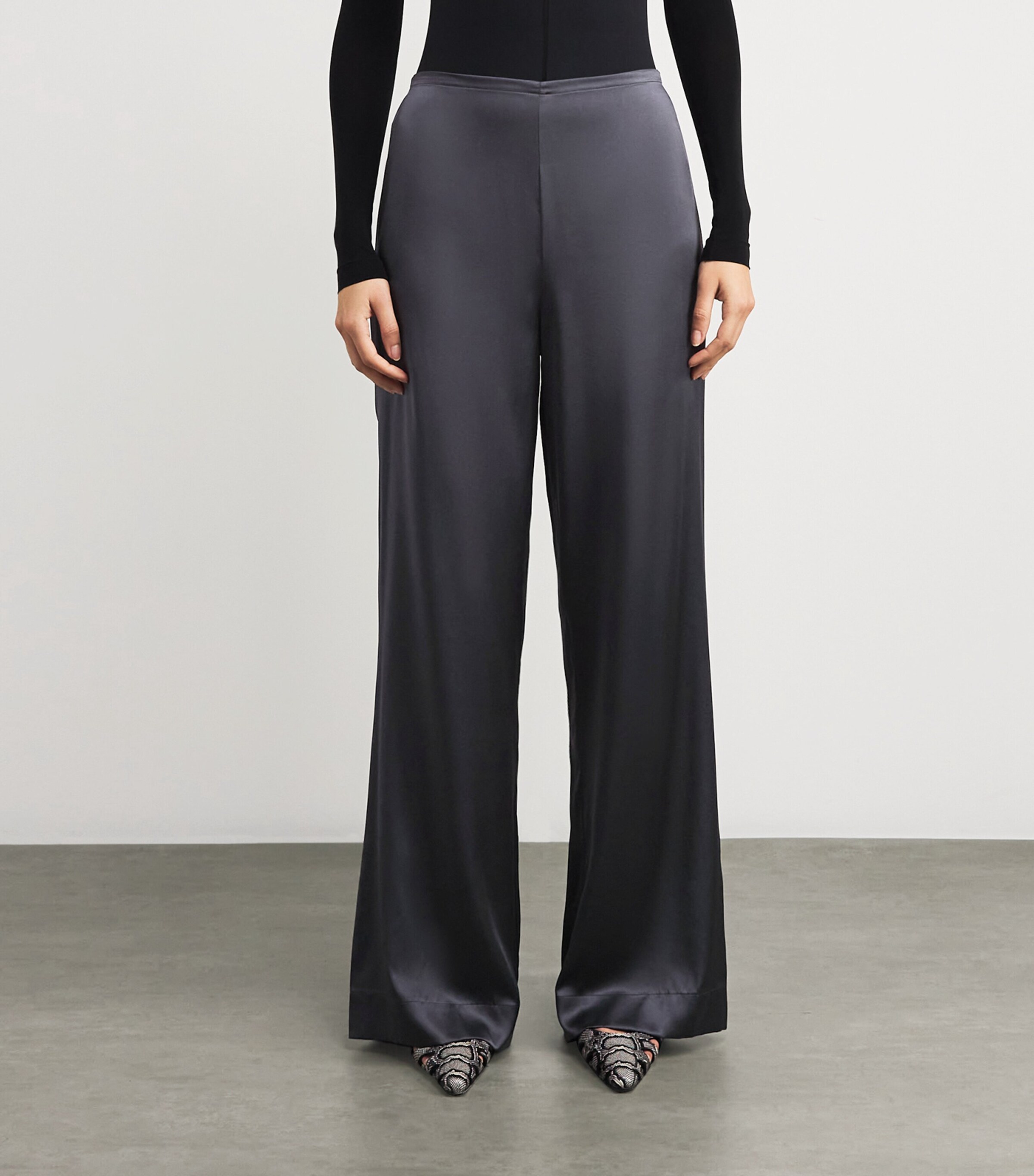 Silk-Blend Stroll Trousers NOCTURNE Image 3