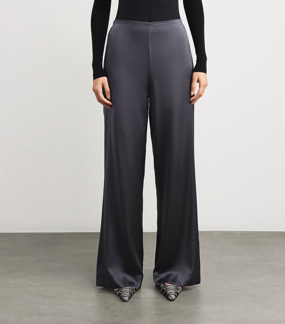 Silk-Blend Stroll Trousers NOCTURNE Image 3