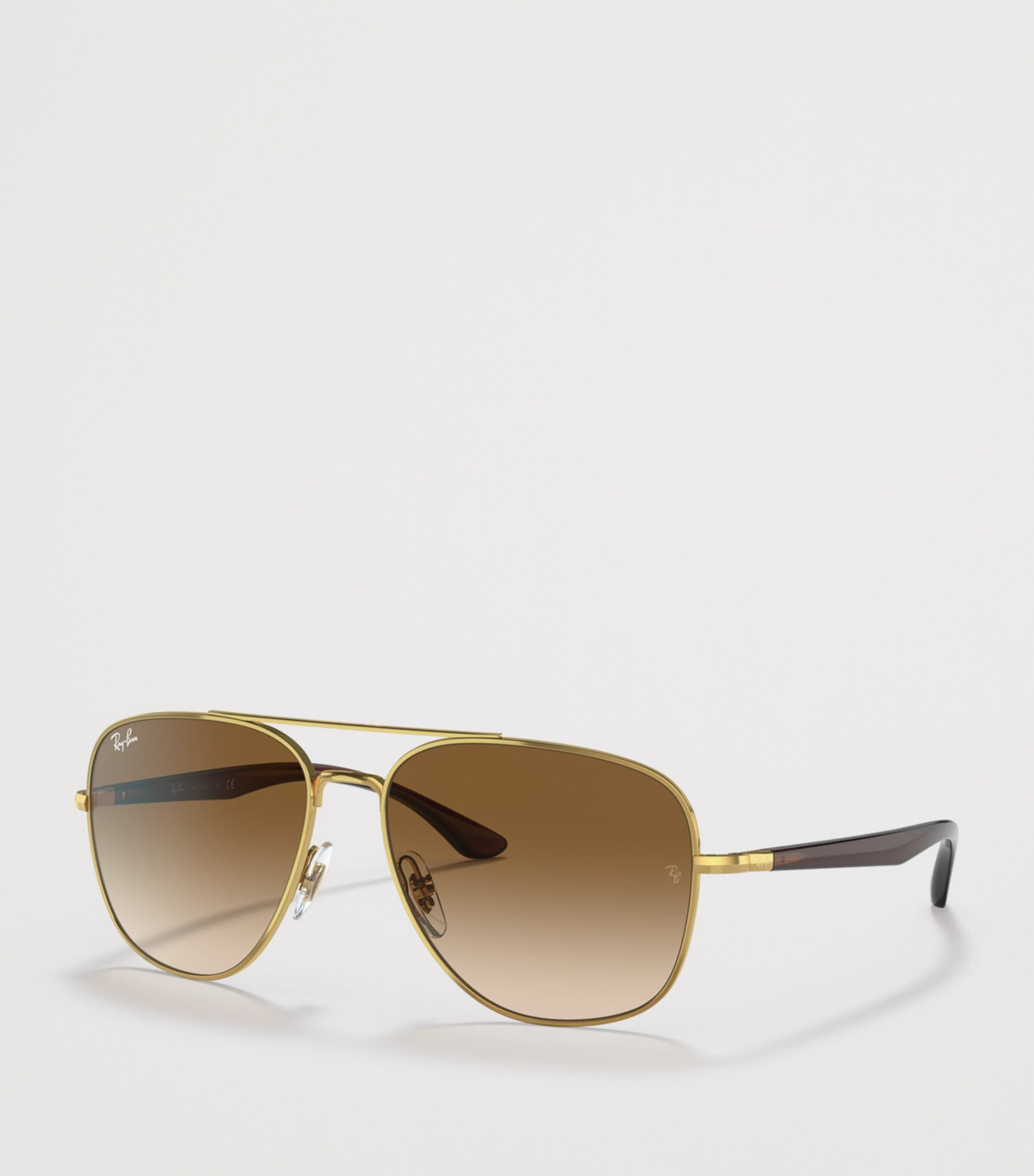 Ray-Ban Metal Square Sunglasses Gold Image 2