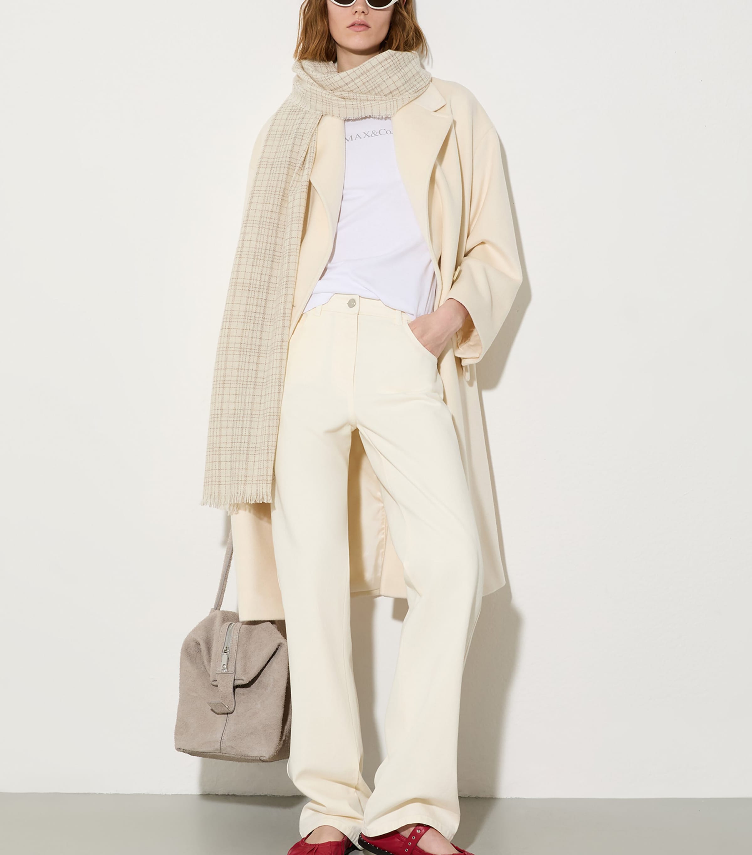 Wool-Cashmere Overcoat WHITE Image 3