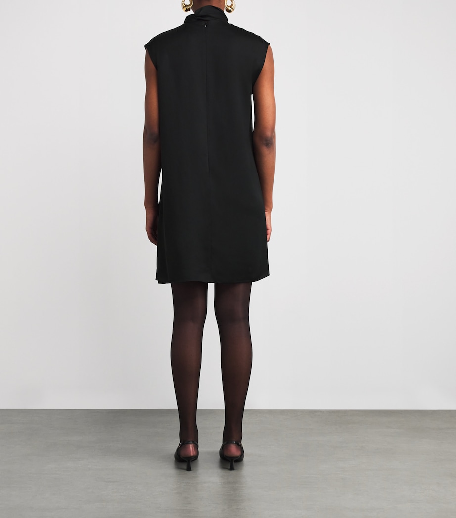 Light Crepe Sandy Mini Dress BLACK Image 3