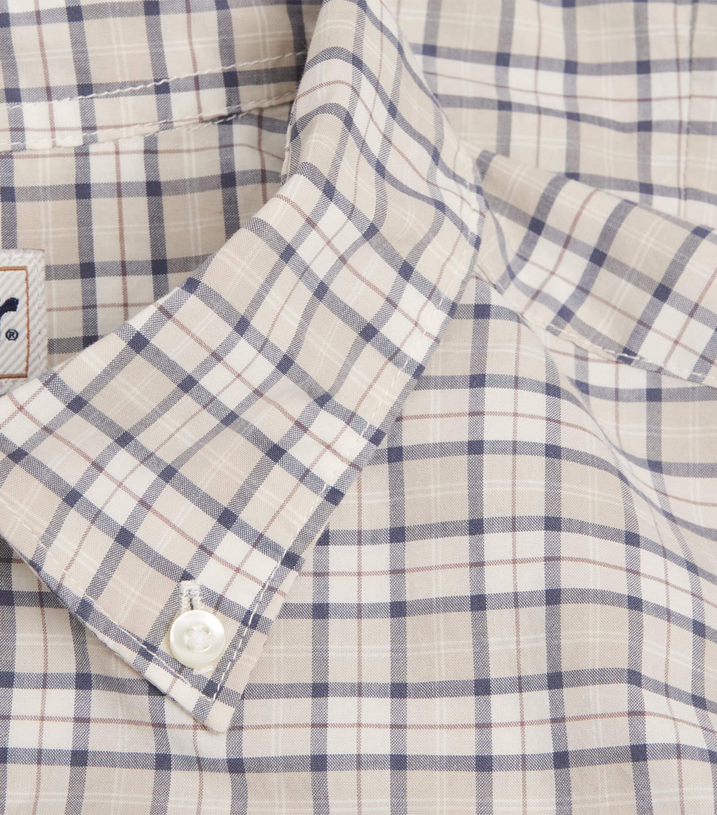 Stretch-Cotton Lomond Tailored Shirt OBAN MIST TARTANTN41 Image 5