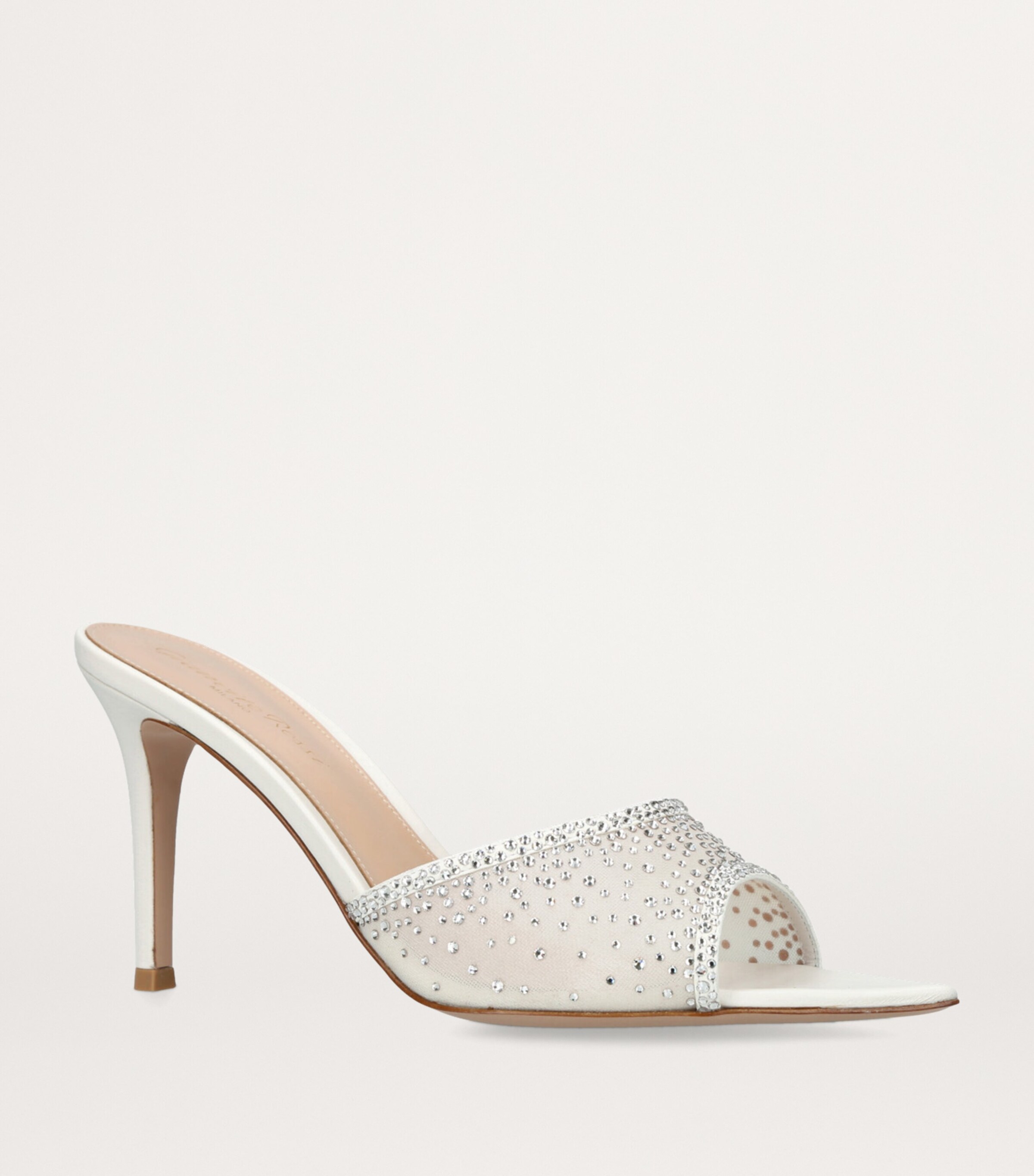 Gianvito Rossi Embellished Rania Mules 85 Beige Image 4