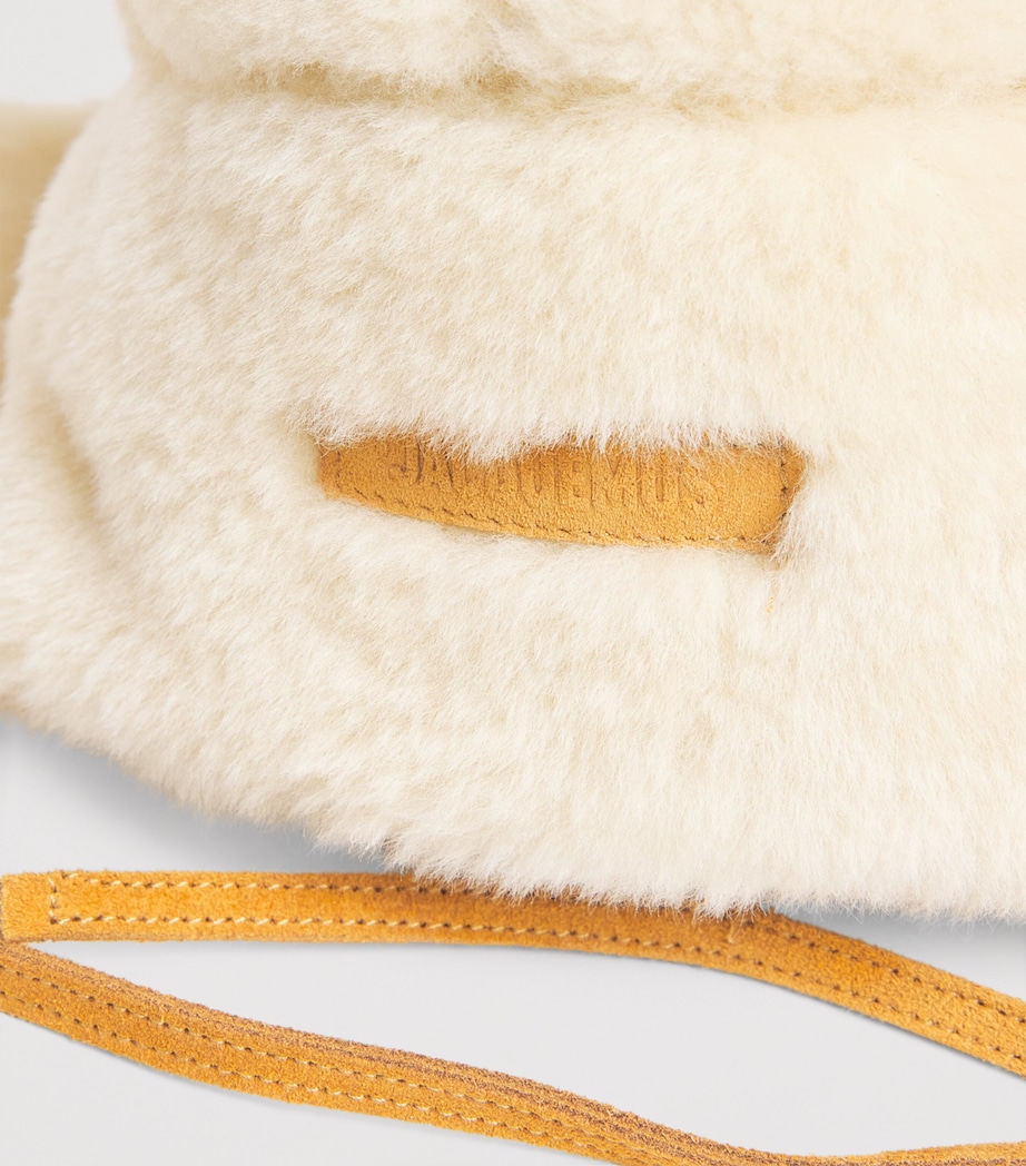 Shearling La Chapka Hat 110-OFF-WHITE Image 6