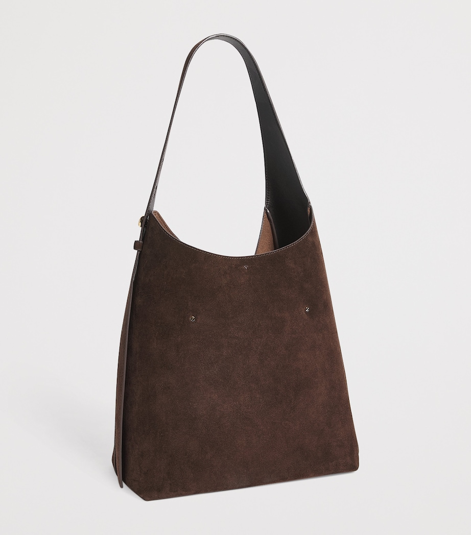 Suede Romy Shoulder Bag DARK COCOA 201 Image 3