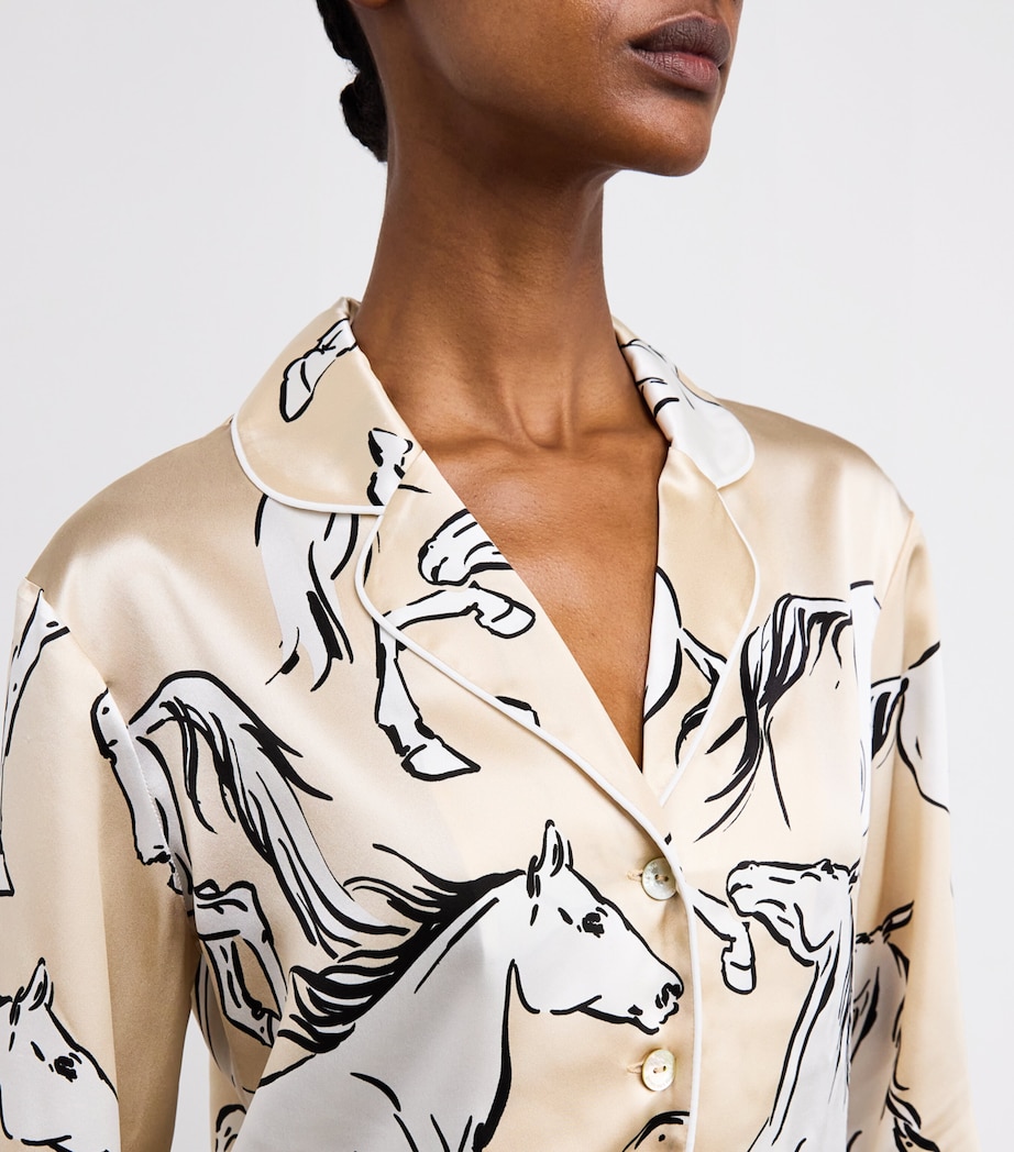 Silk Lila Clementine Horse Pyjamas CLEMENTINE Image 4