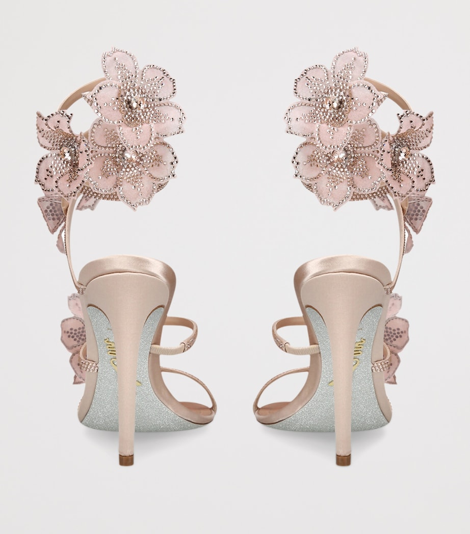 Satin Floral Cleo Sandals 105 BLUSH Image 2