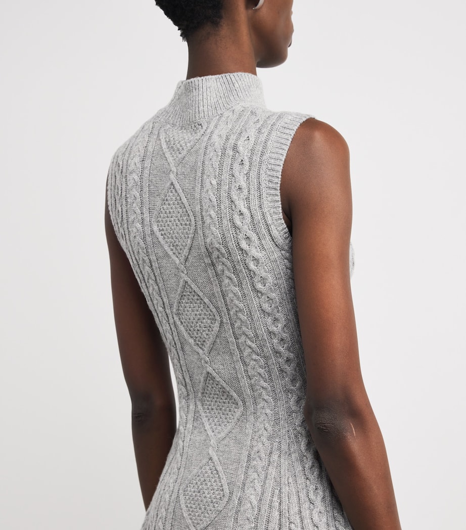 Wool-Blend Charade Mini Dress HEATHER GREY Image 6