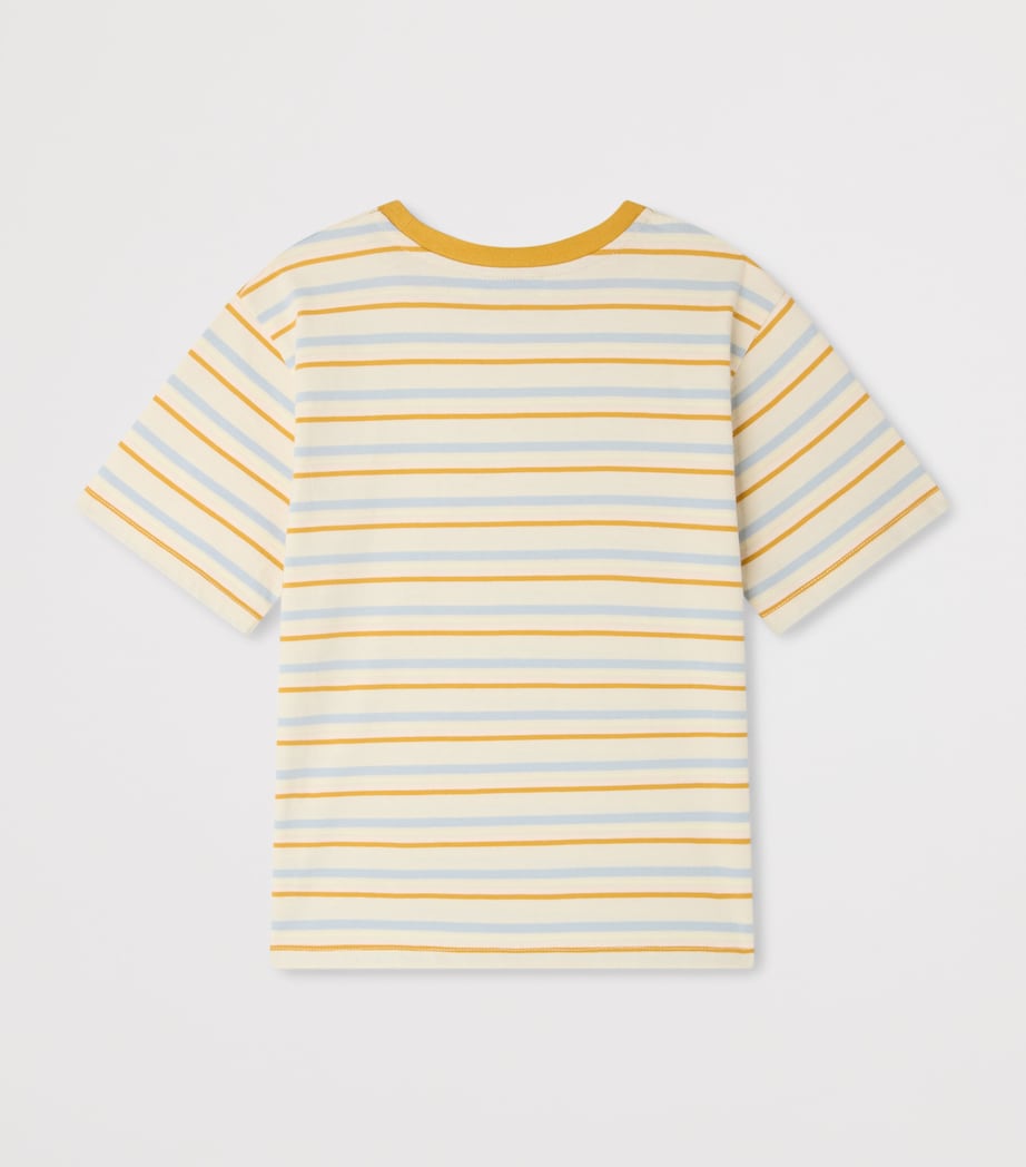 Bonpoint Cotton Stripe T-Shirt (6-18 Months) Ra Multicolore Image 2