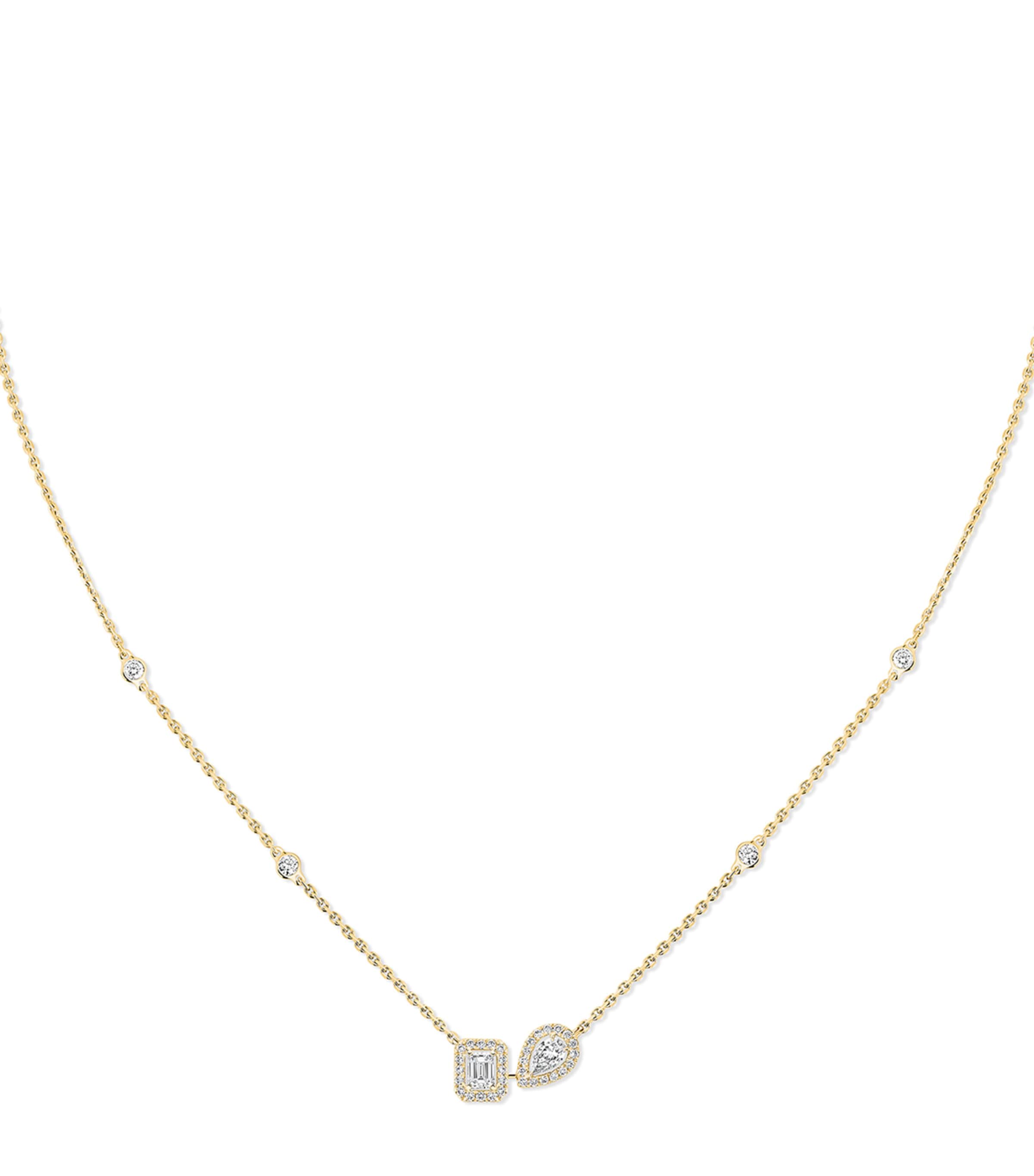 Messika My Twin Yellow Gold and Diamond Necklace Yellow Gold Image 1