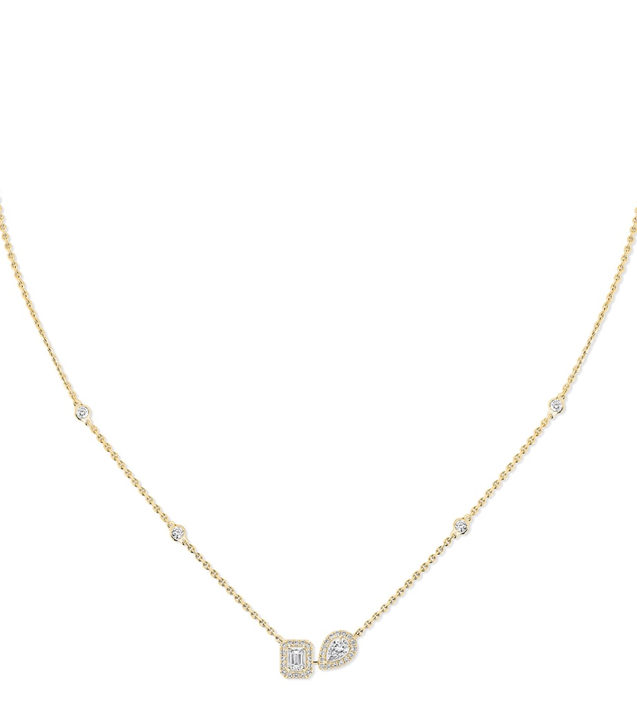 Messika My Twin Yellow Gold and Diamond Necklace Yellow Gold Image 1