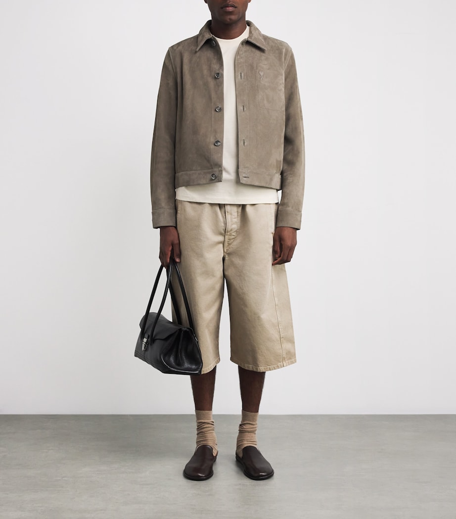 Suede Logo Jacket CENDRE/0952 Image 2