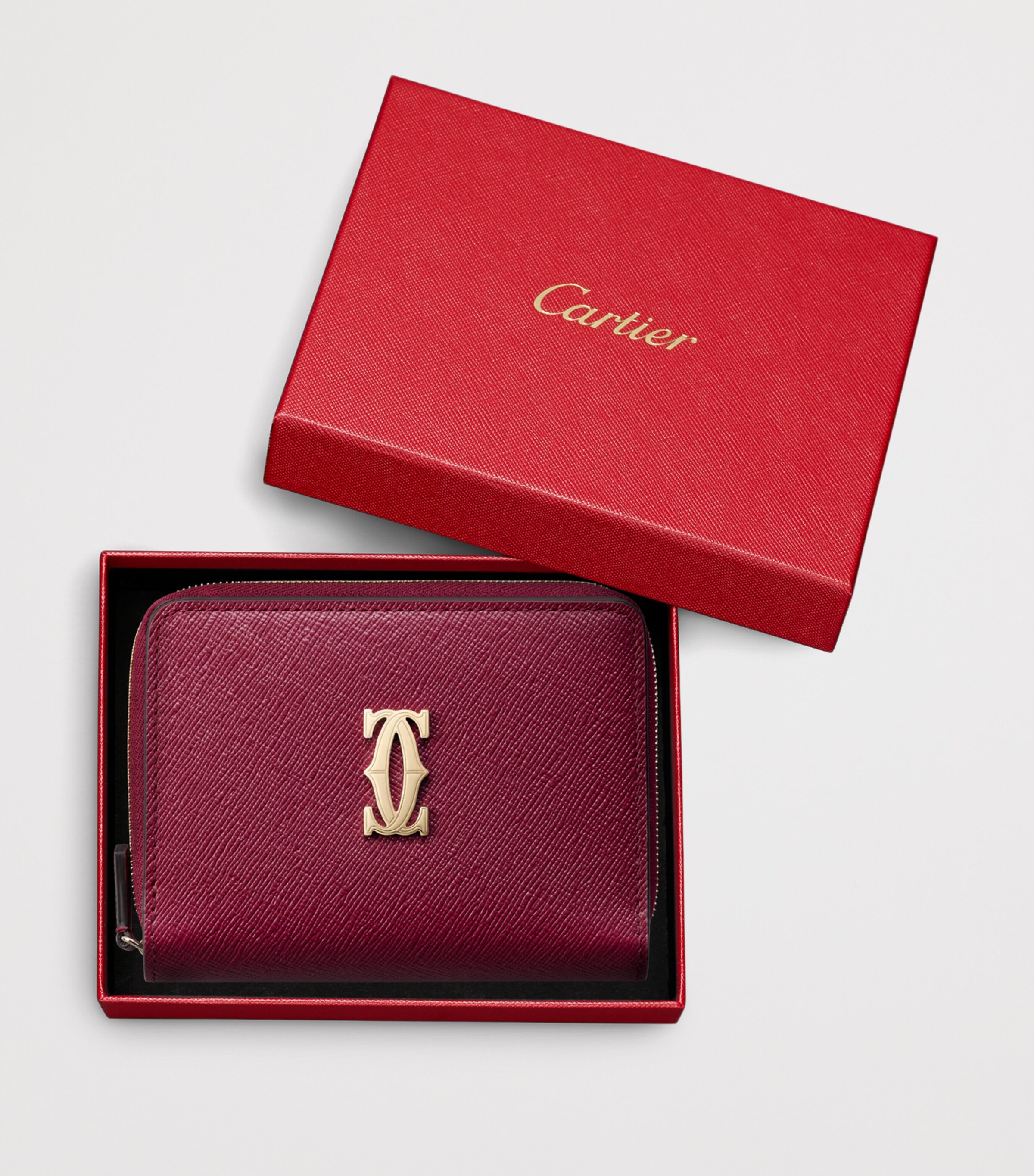 Cartier Leather C de Cartier Wallet Cherry Image 5