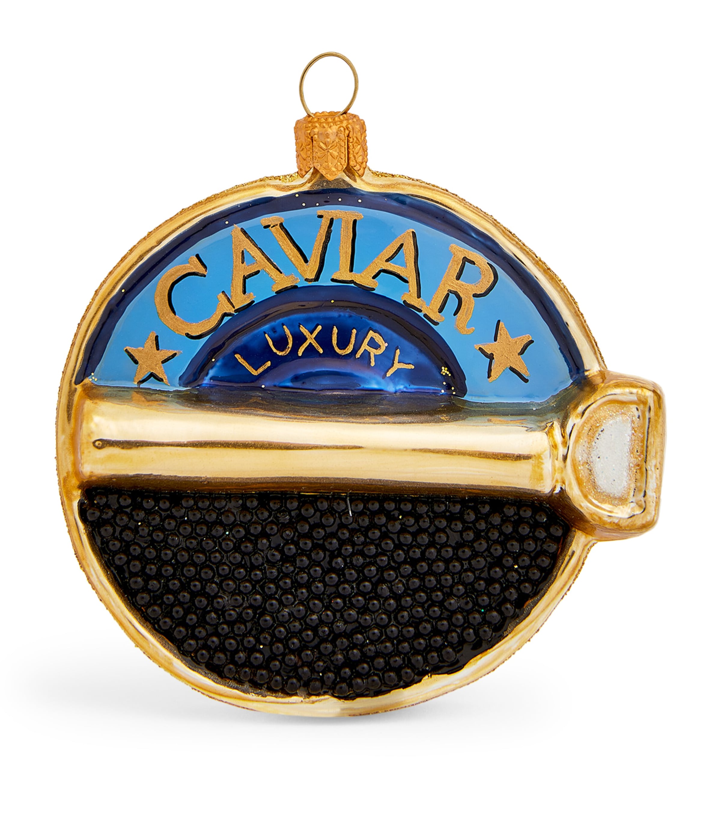 Harrods Caviar Tree Decoration In Gold