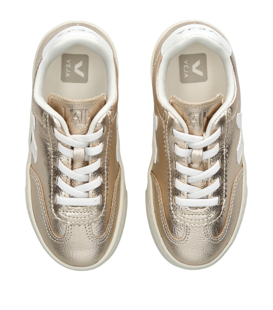 Veja Leather Volley Sneakers Gold Image 4