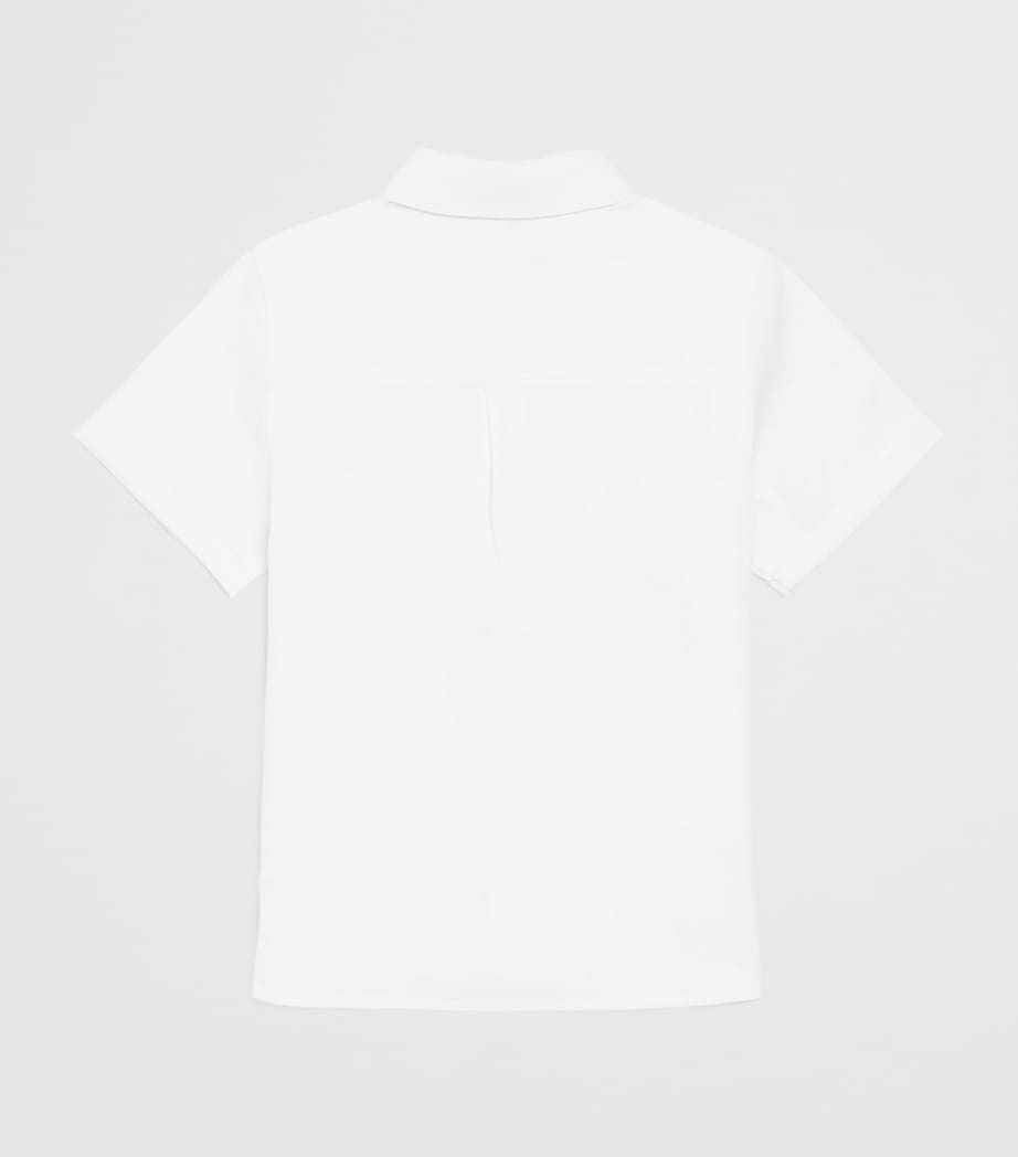 Linen Short-Sleeve Shirt (5-12 Years) 1BLANC Image 2