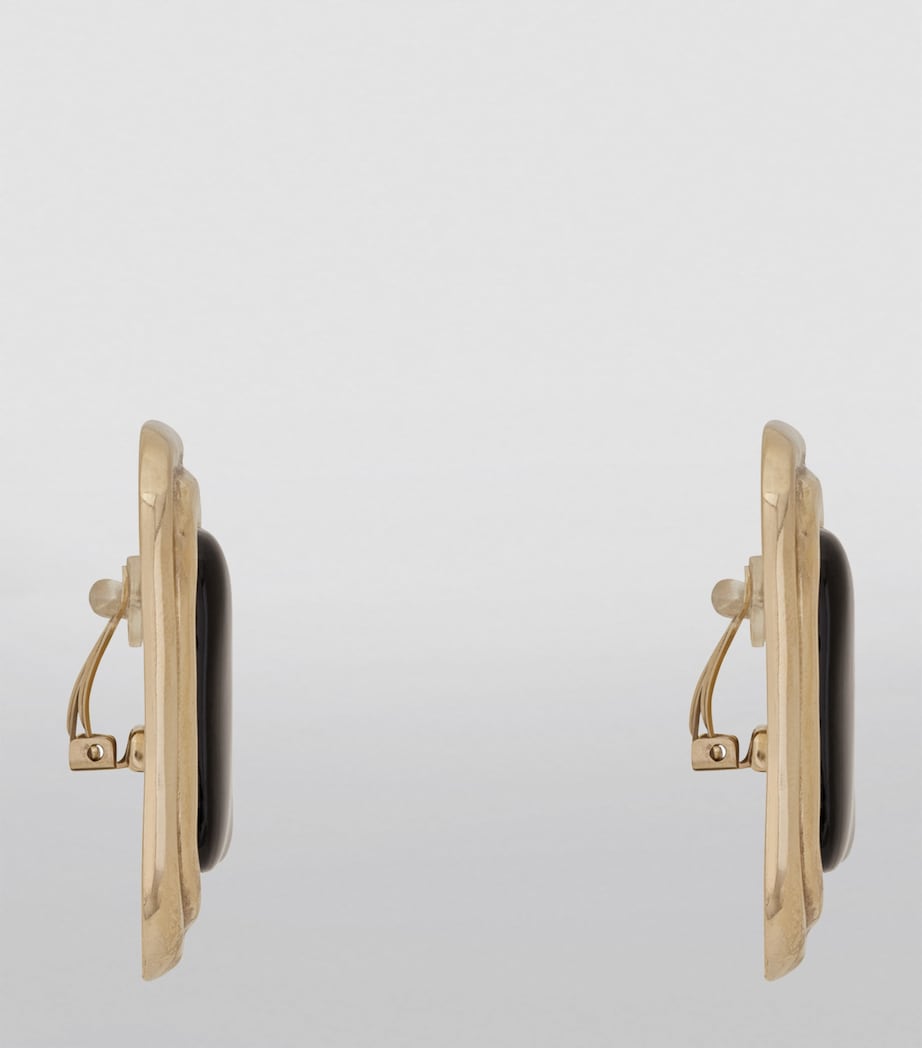 Cabochon Clip-On Earrings 1056 Image 4