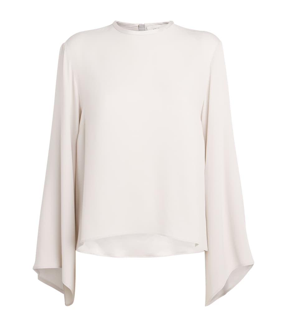 Draped-Sleeve Blouse N23 Image 1
