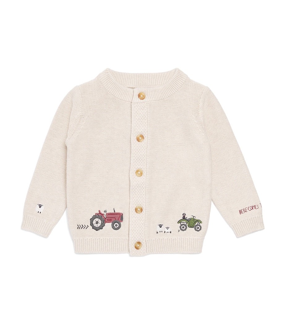 Eleanor Charles Organic Cotton On the Farm Cardigan (0-3 Years) Fm Image 1