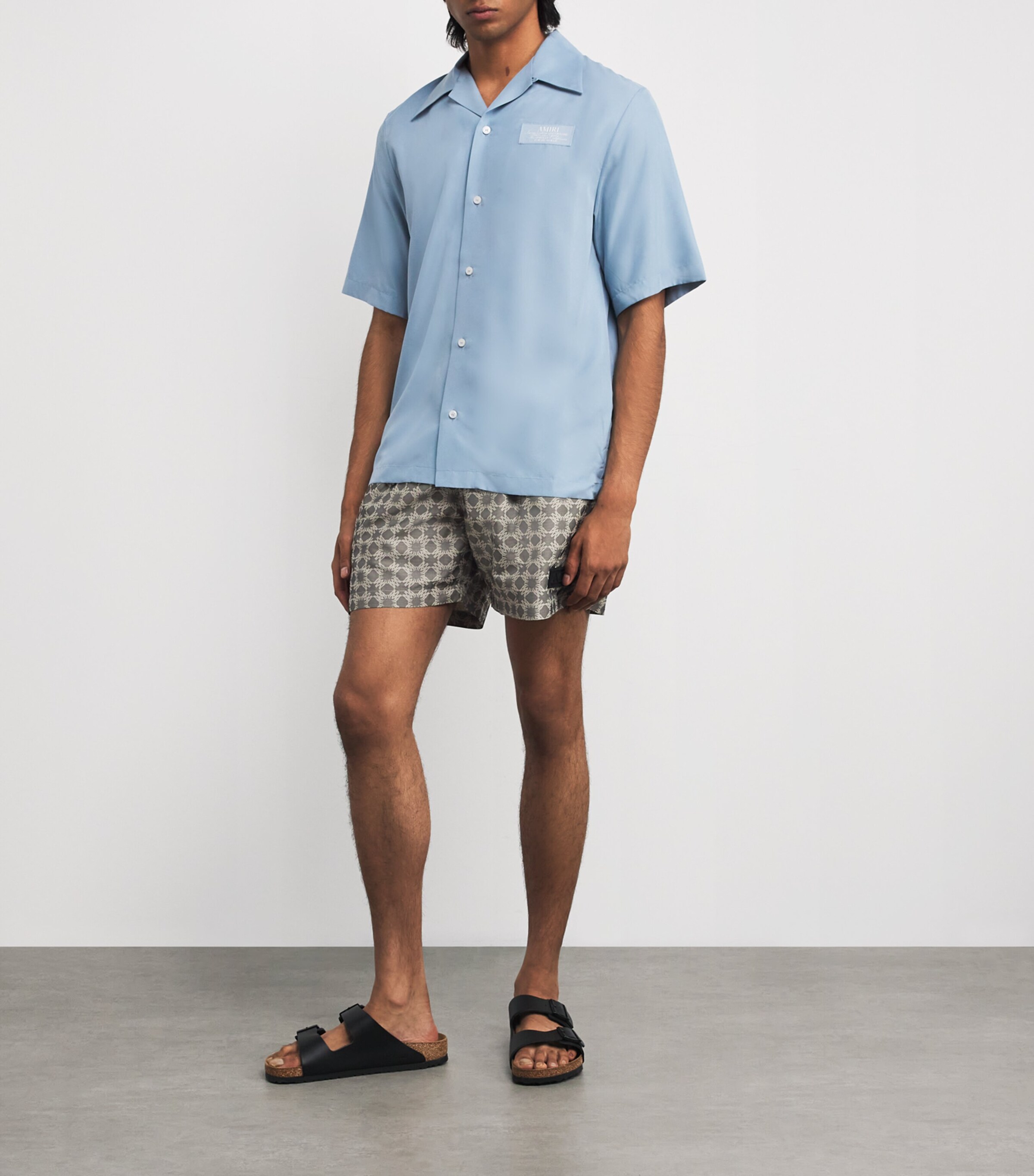 AMIRI Mens MA Quad Swim Shorts Black Image 2